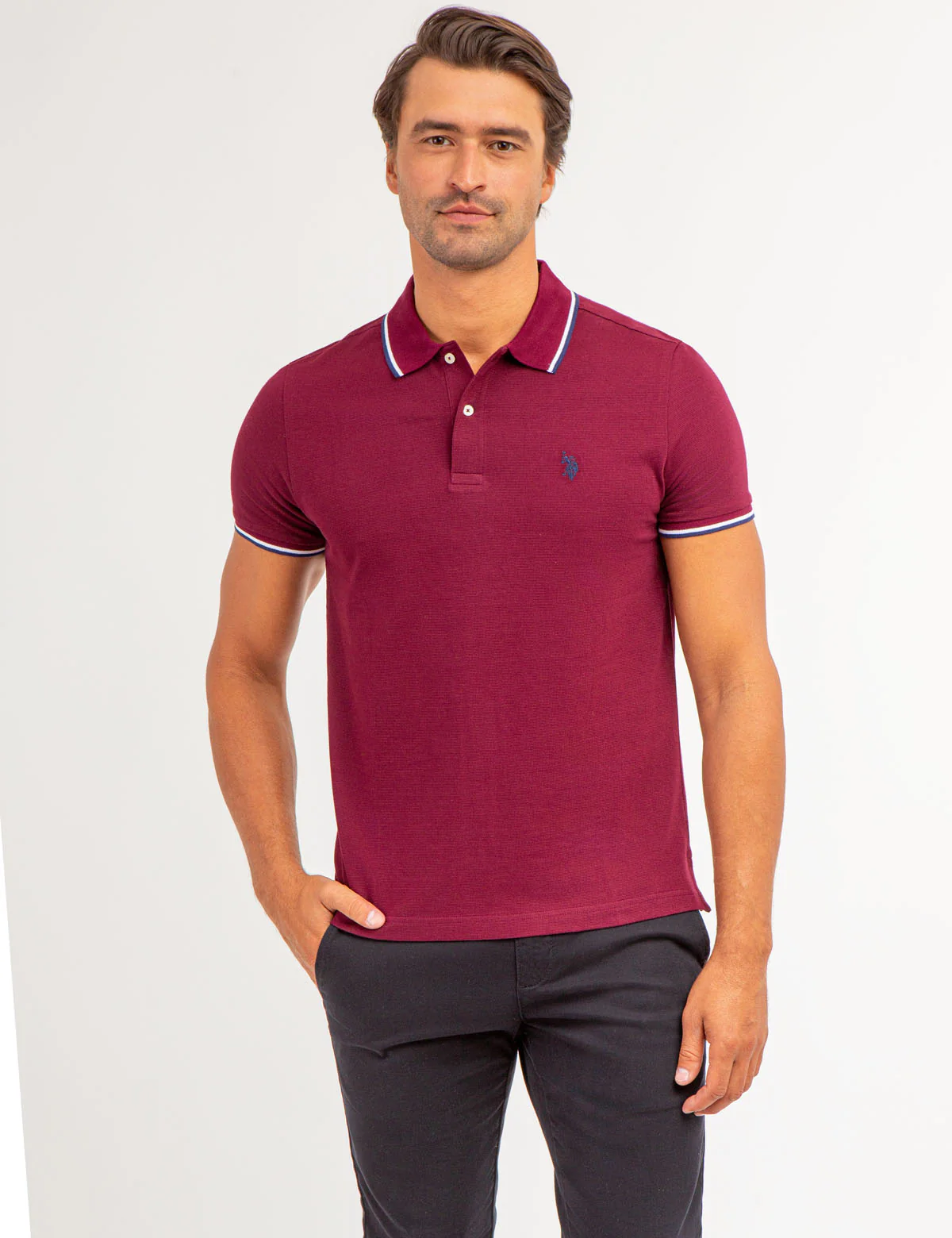 TIPPED OTTOMAN PIQUE POLO SHIRT - Image 5