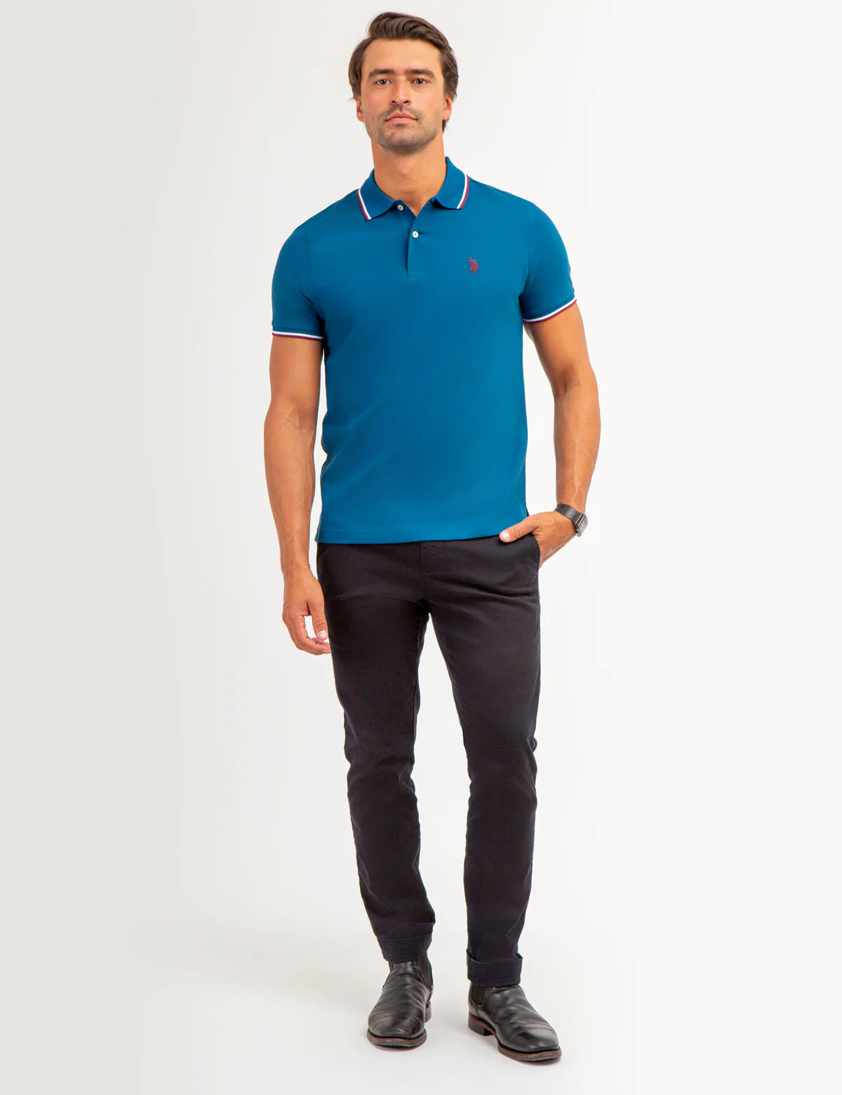 TIPPED OTTOMAN PIQUE POLO SHIRT - Image 8