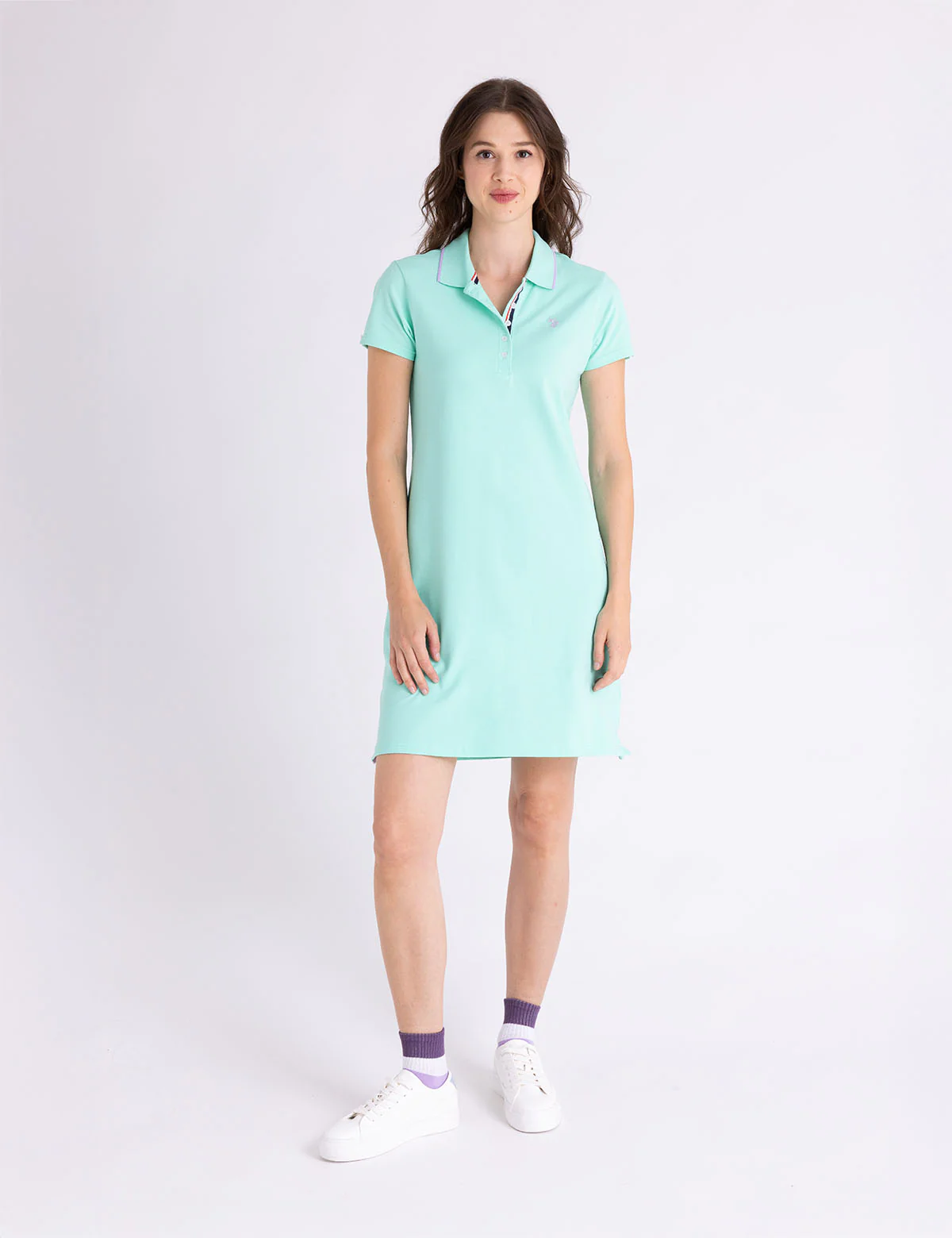 TIPPED POLO DRESS - Image 5