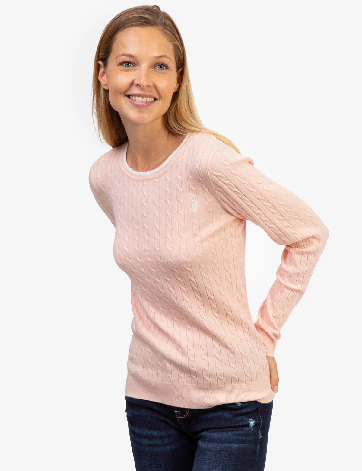 TIPPED SOFT CABLE CREW NECK SWEATER - Image 5