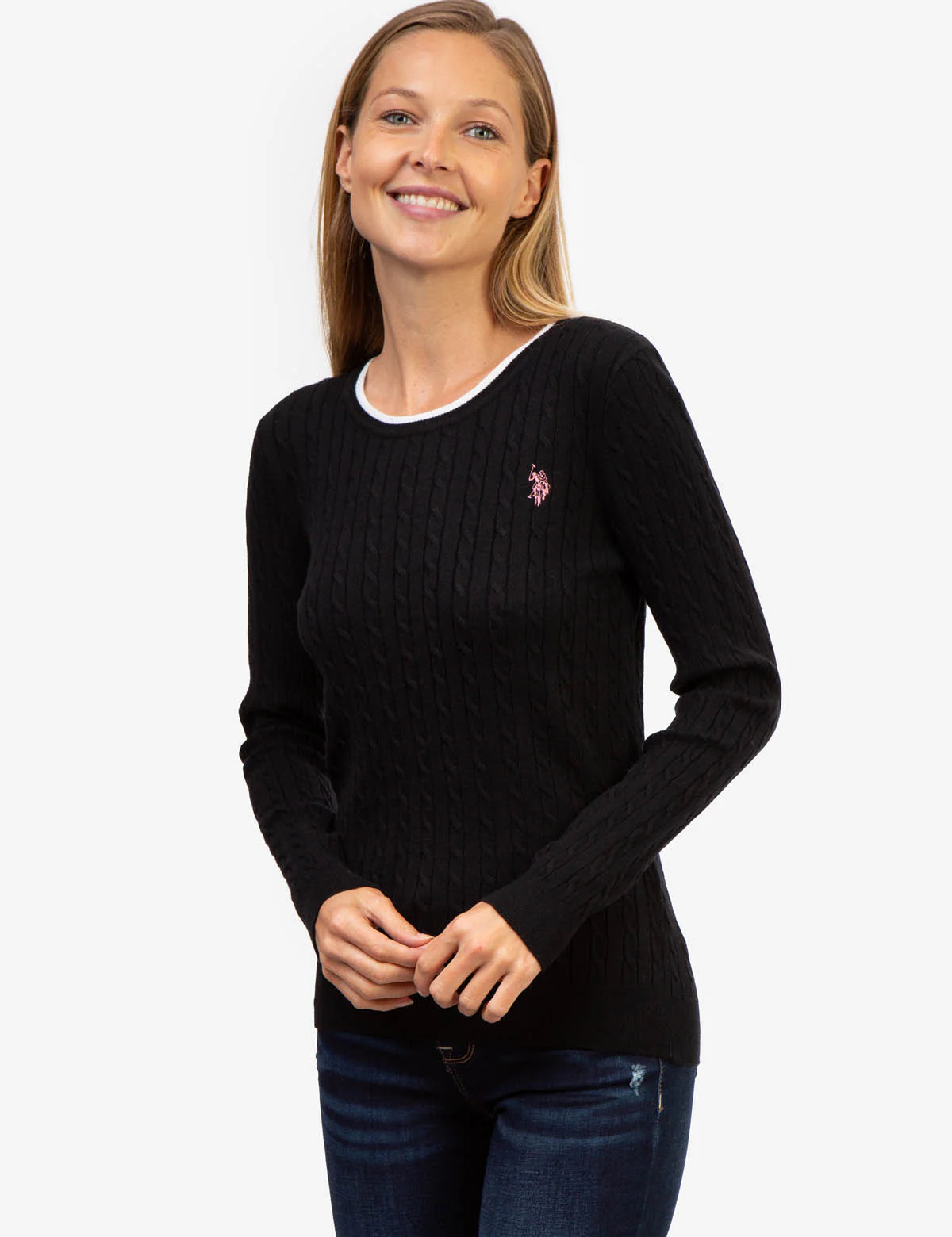TIPPED SOFT CABLE CREW NECK SWEATER - Image 8