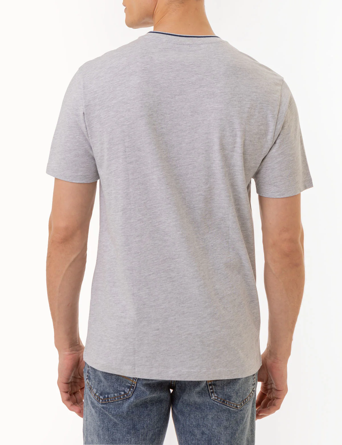 TIPPED V-NECK JERSEY T-SHIRT - Image 16