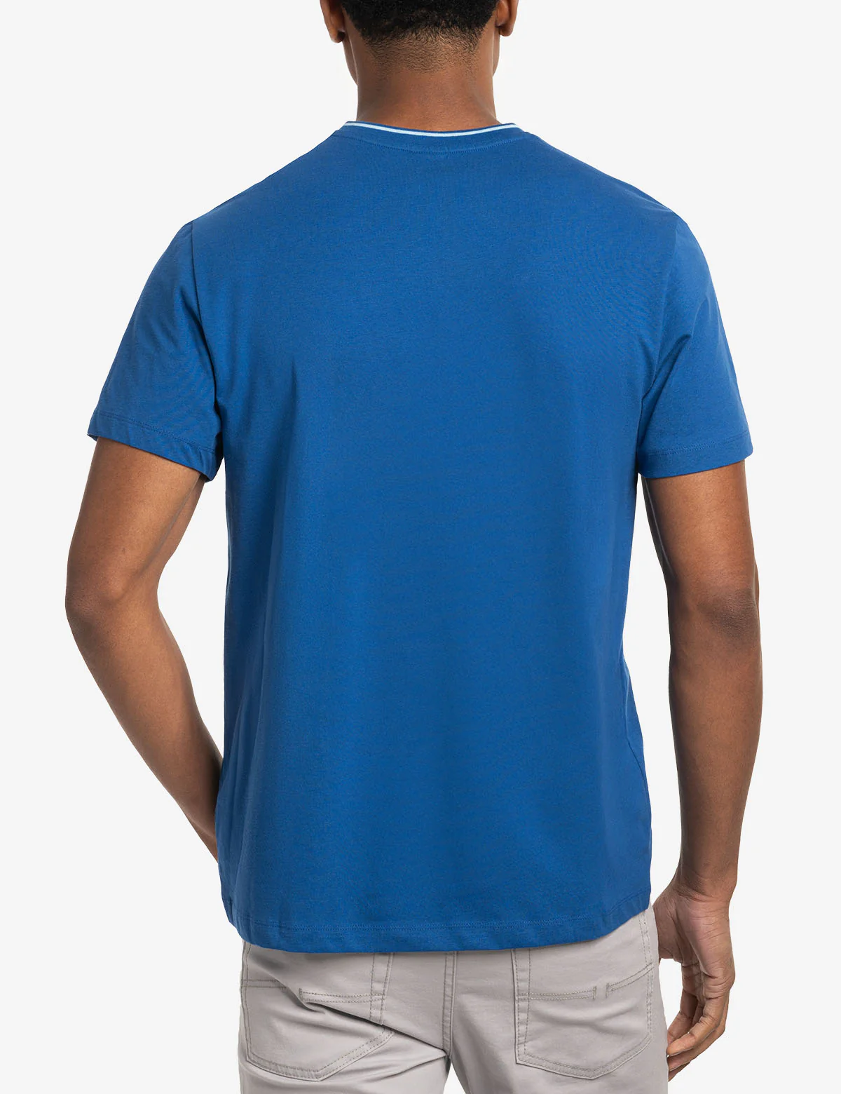 TIPPED V-NECK JERSEY T-SHIRT - Image 6