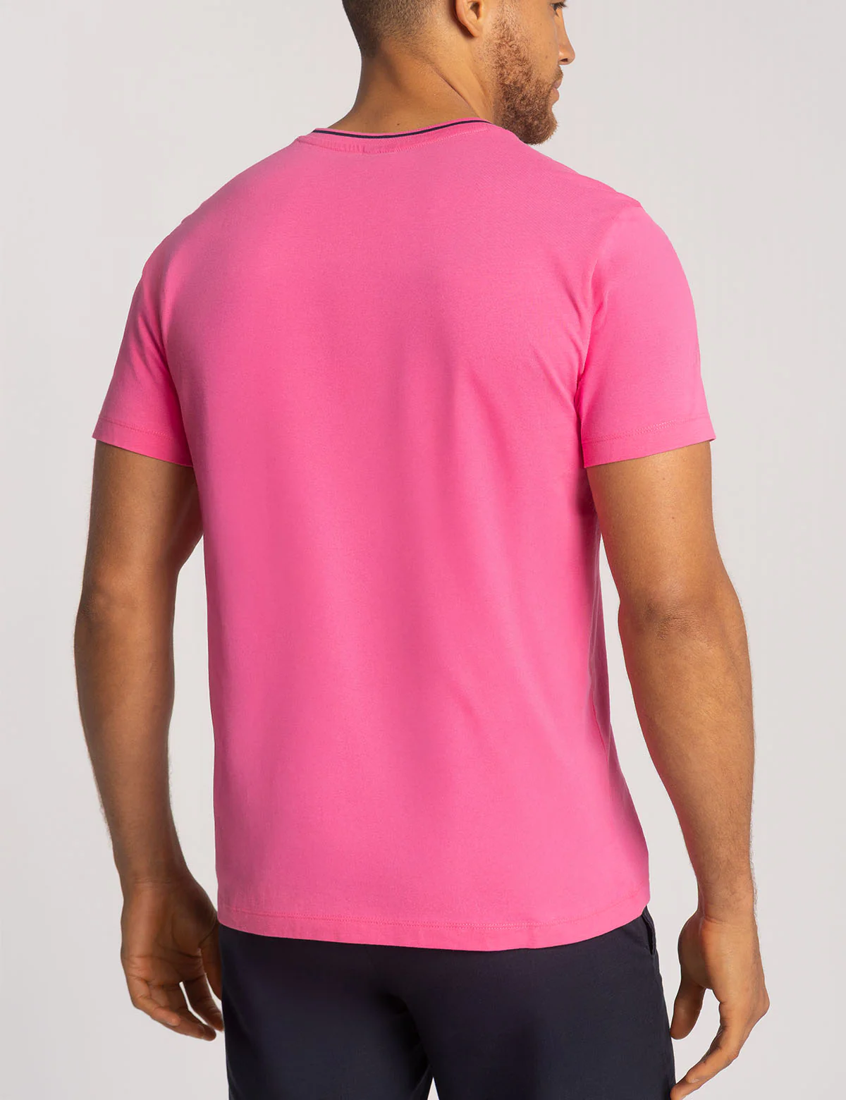 TIPPED V-NECK JERSEY T-SHIRT - Image 4