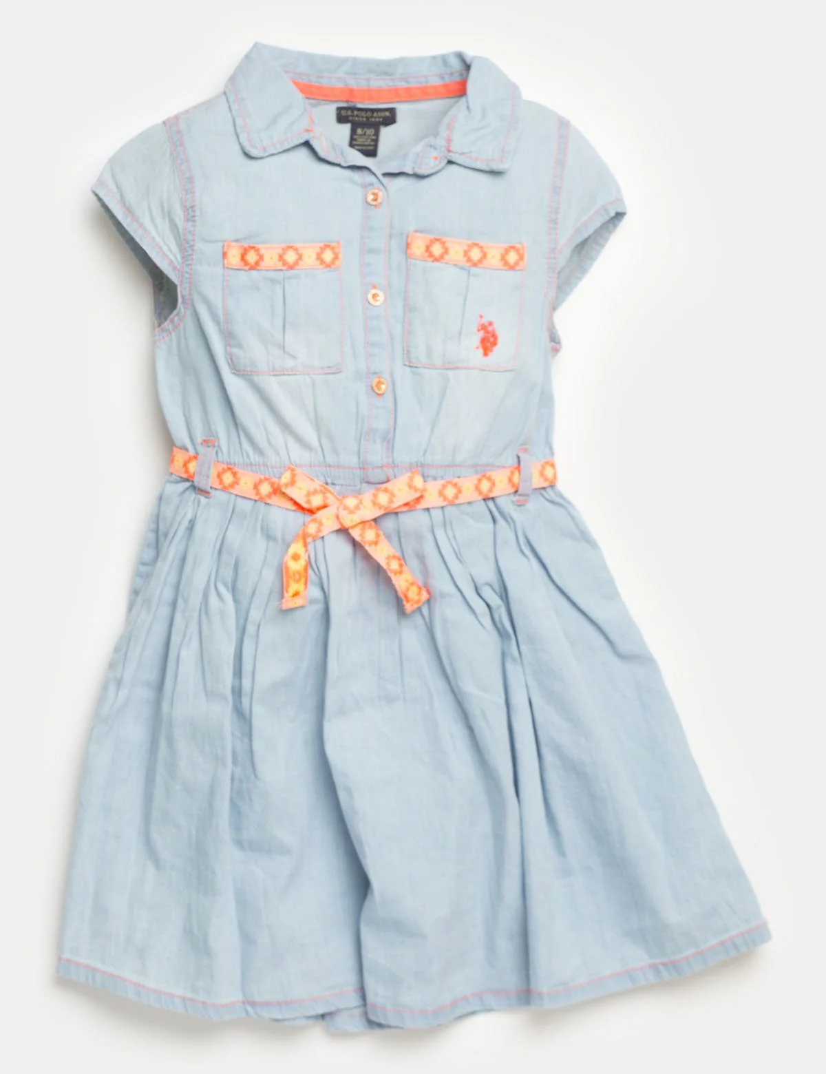 Toddler Denim Pleated Dress