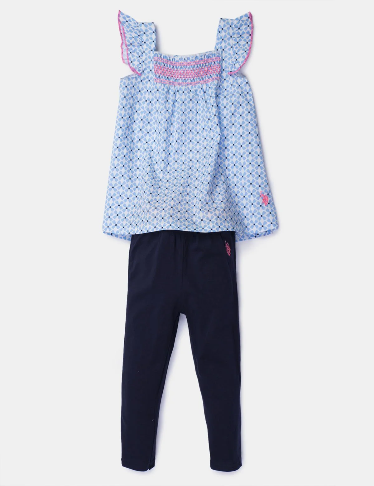 TODDLER GIRLS 2 PIECE SET: FLUTTER SLEEVE TANK & CAPRIS - Image 2