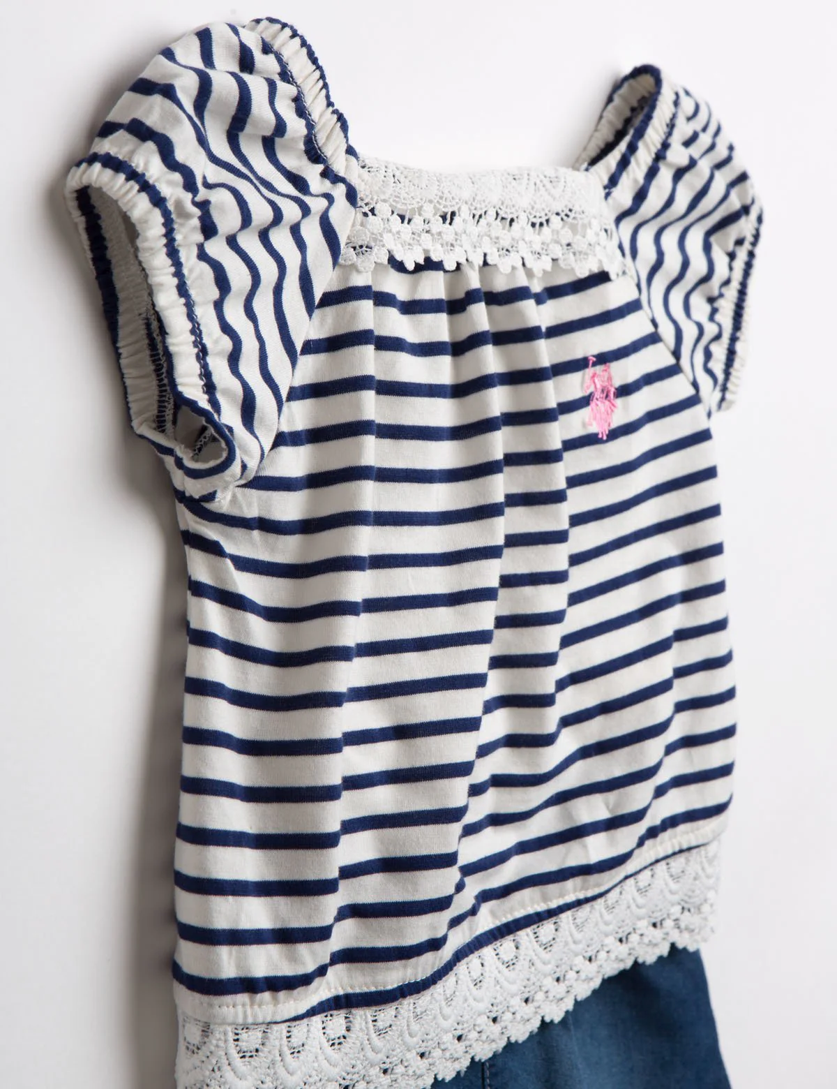 TODDLER NAVY AND VANILLA ROMPER - Image 2