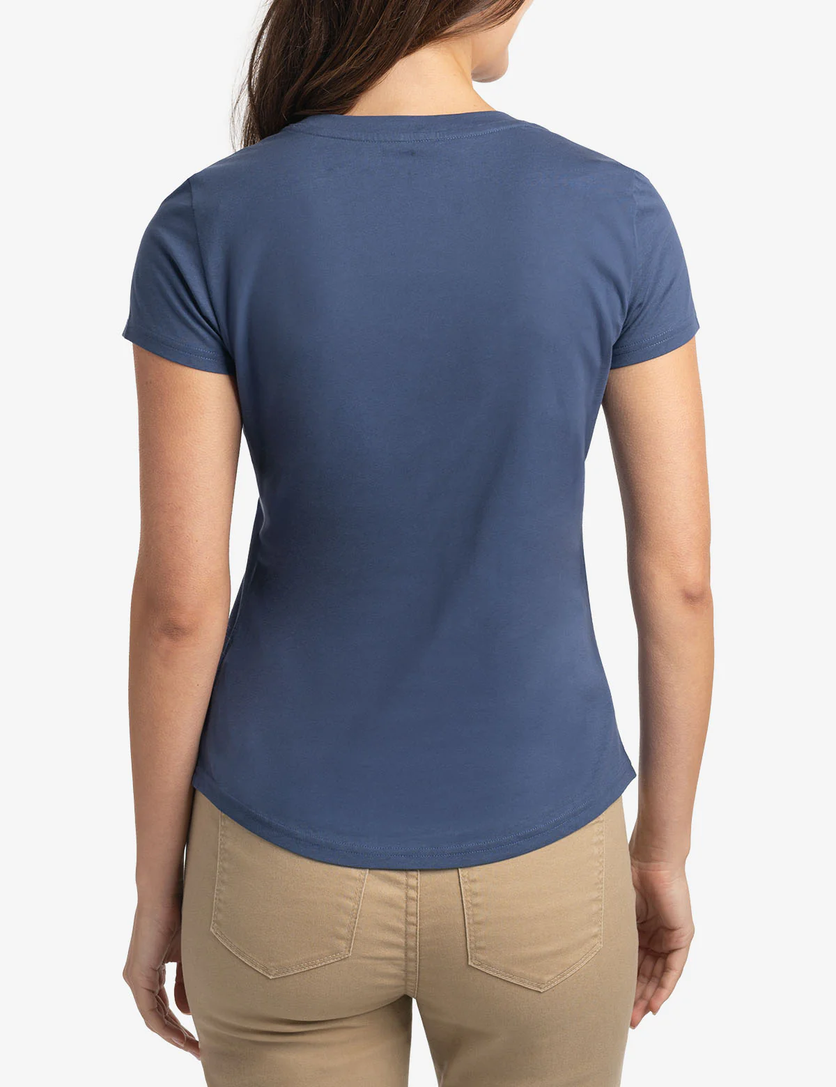 TONAL FLOCKED SEMI SCOOP JERSEY T-SHIRT - Image 9
