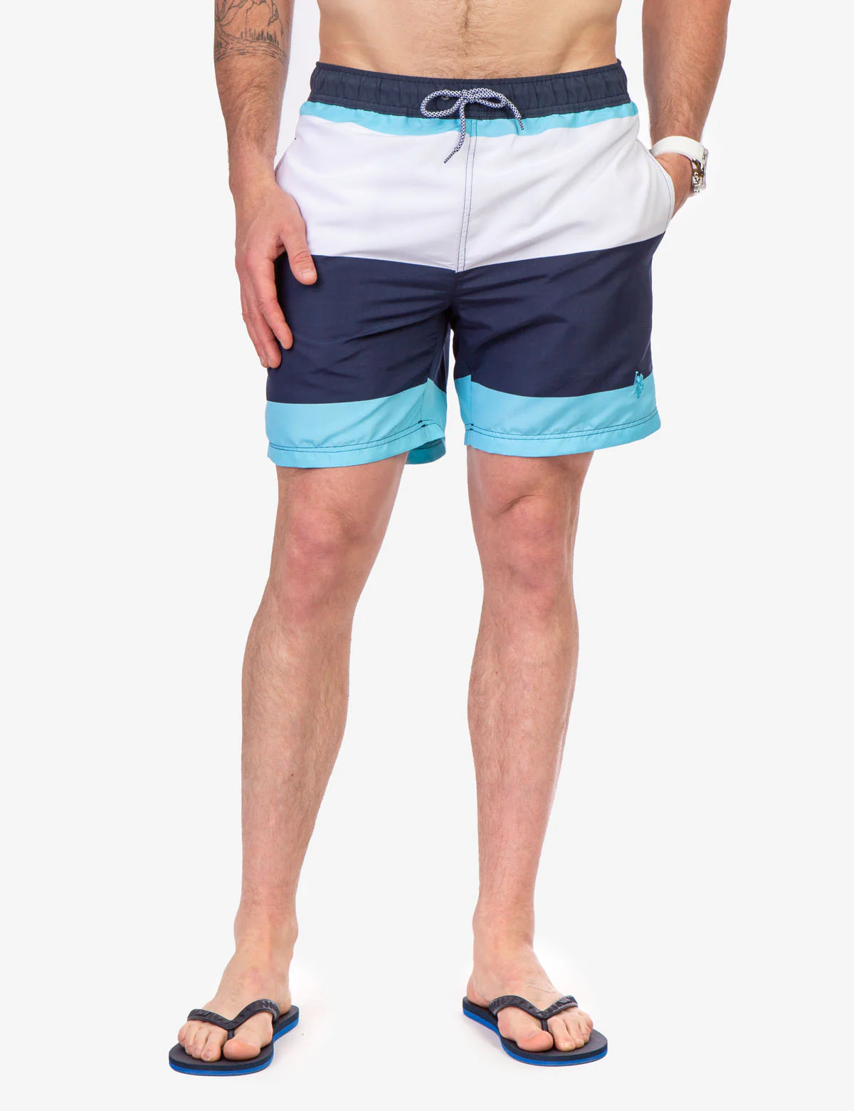 TRI COLOR SWIM TRUNKS - Image 8