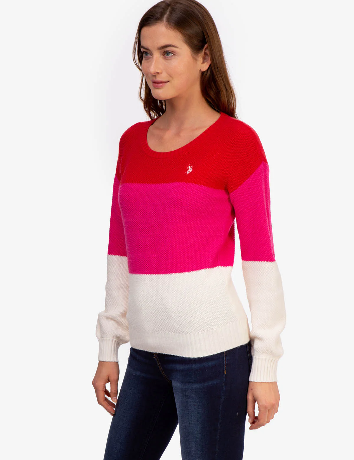 TRI COLORBLOCK CREW NECK SWEATER - Image 5