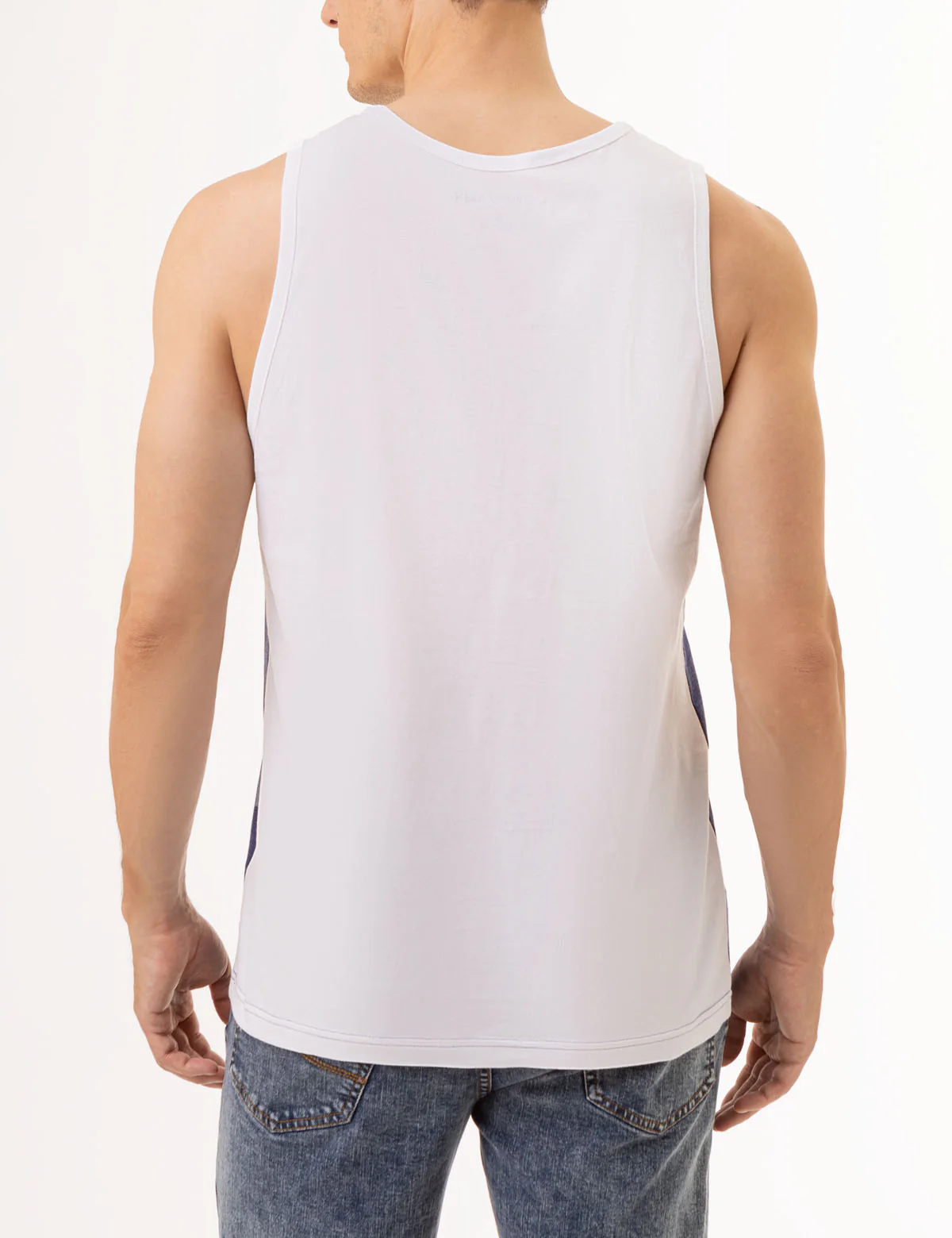 TRI-COLORBLOCK JERSEY MUSCLE TANK - Image 11