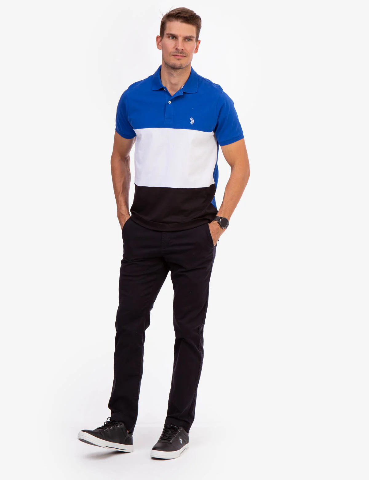 TRI COLORBLOCK JERSEY POLO SHIRT - Image 7