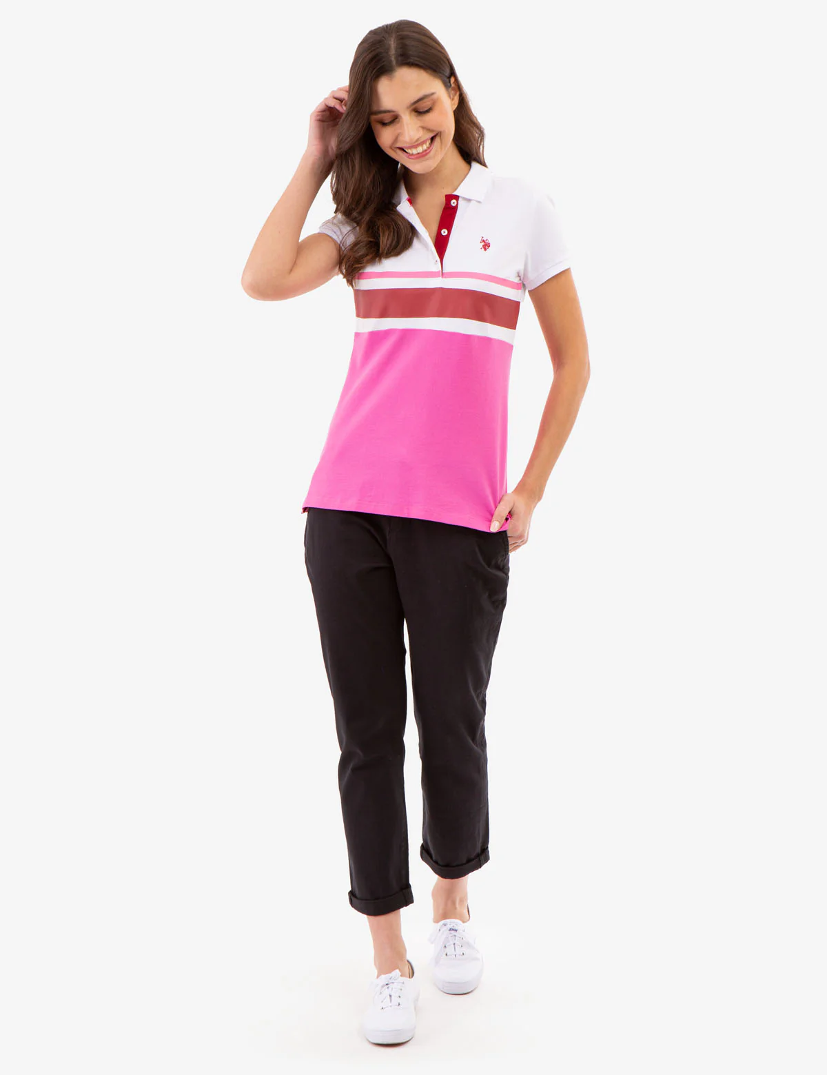 TRI COLORBLOCK POLO SHIRT - Image 2