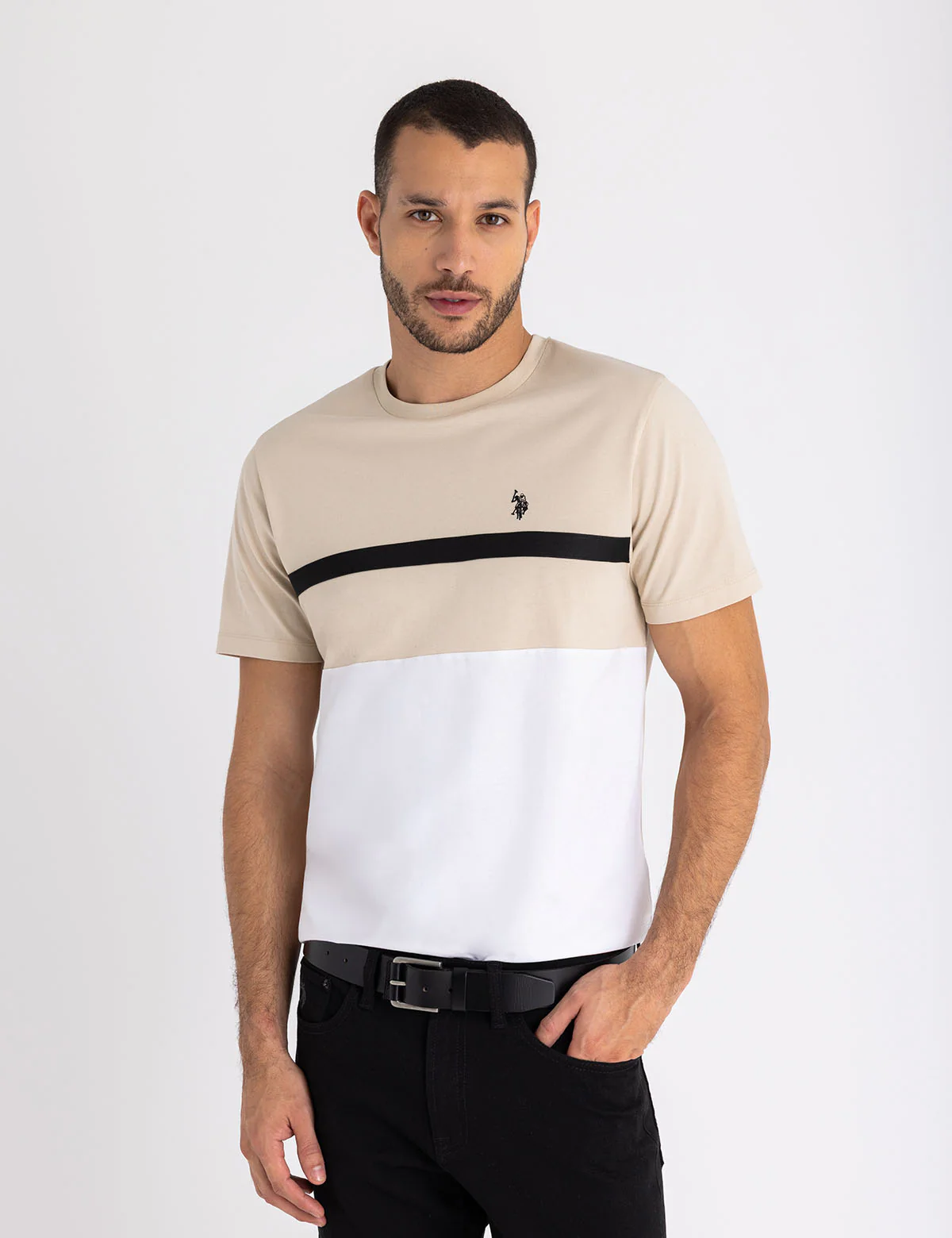 TRICOT TAPE COLOR BLOCK JERSEY T-SHIRT - Image 5