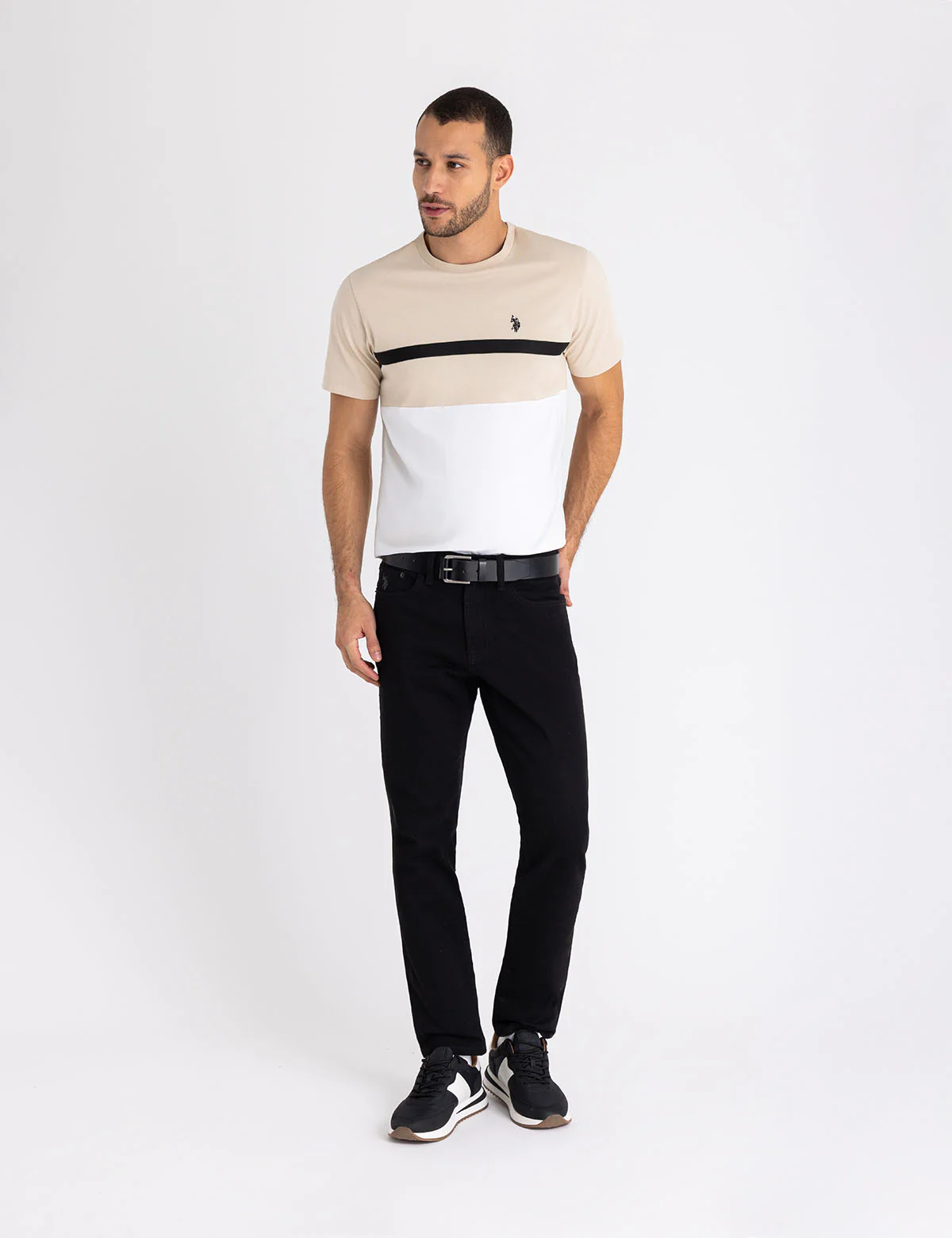 TRICOT TAPE COLOR BLOCK JERSEY T-SHIRT - Image 6