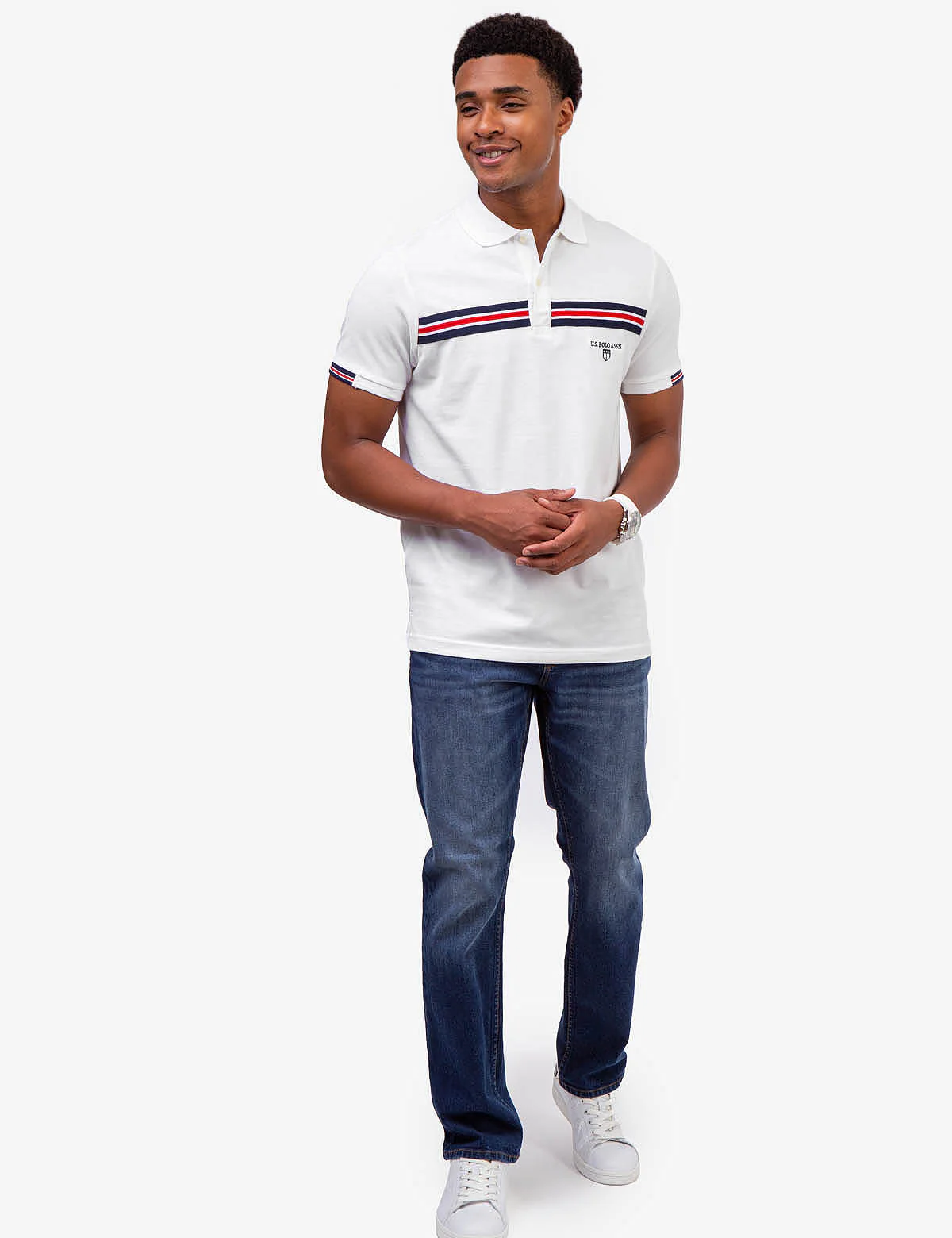 TRICOT TAPE PIECED POLO SHIRT - Image 2