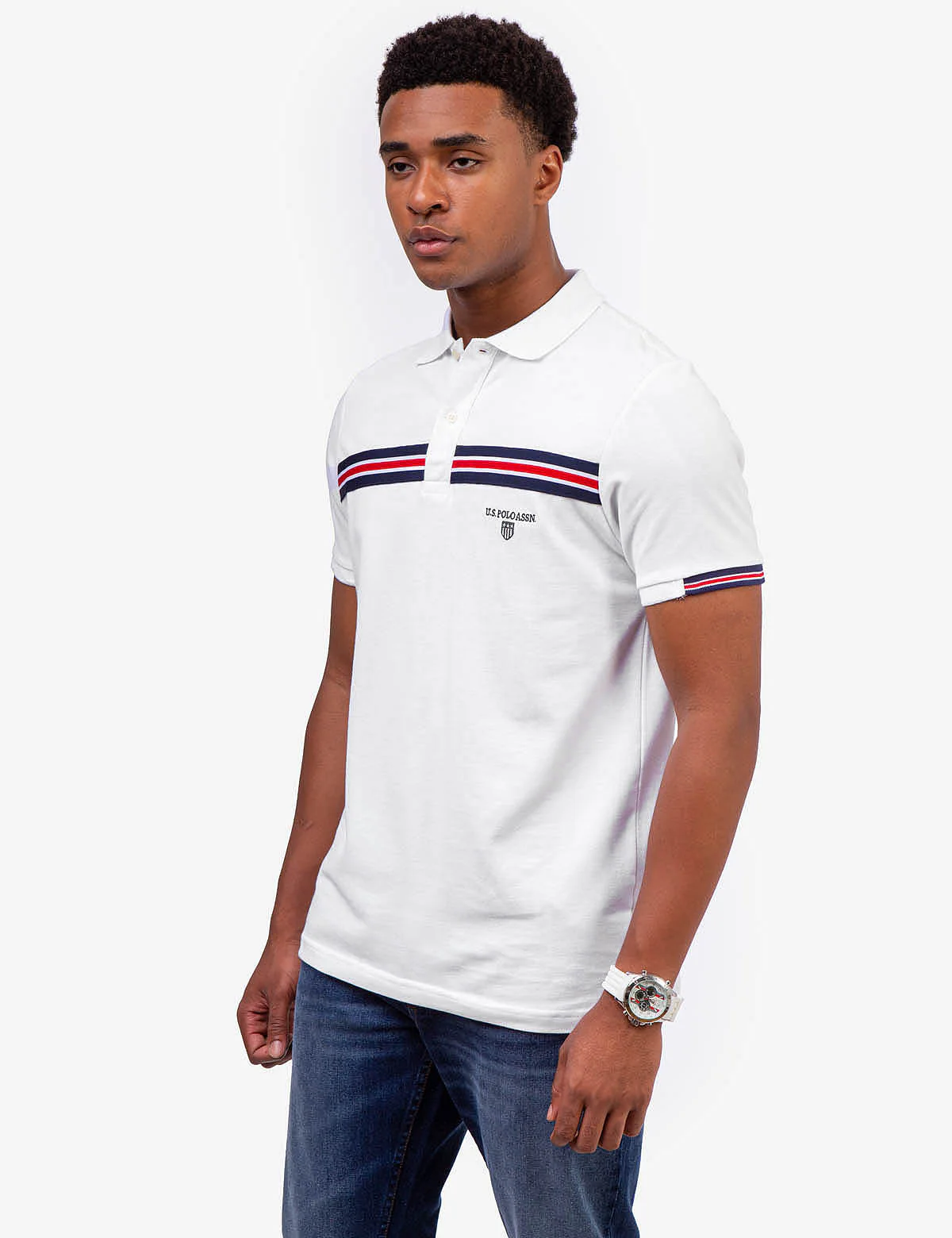 TRICOT TAPE PIECED POLO SHIRT - Image 3