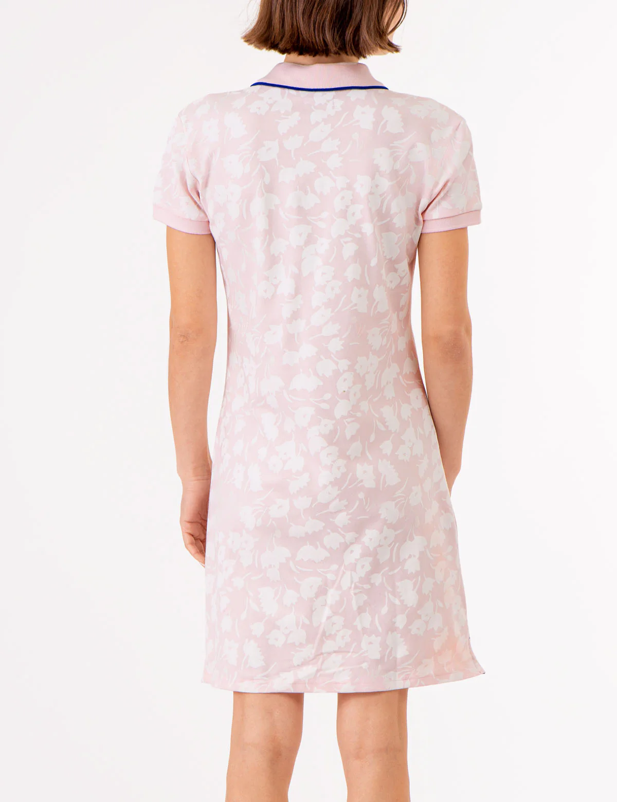 TULIP PRINT TIPPED POLO DRESS - Image 4