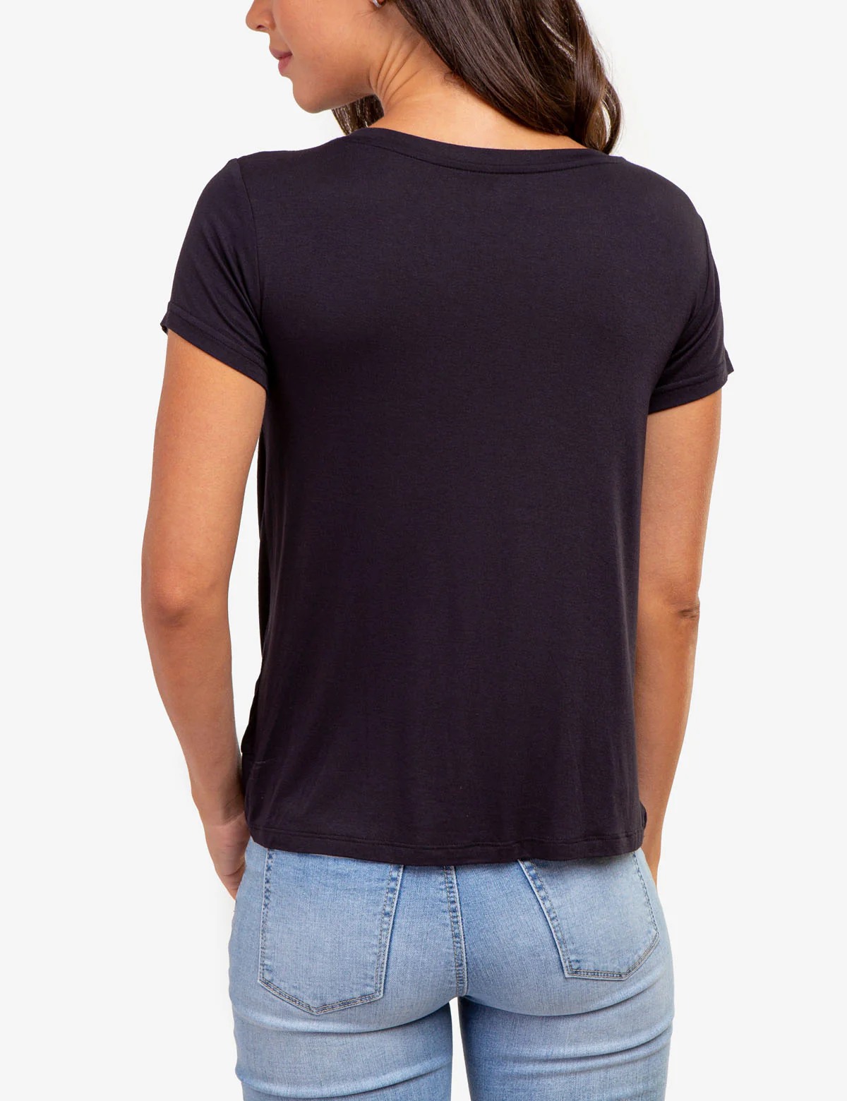TWIST FRONT CREW NECK T-SHIRT - Image 4