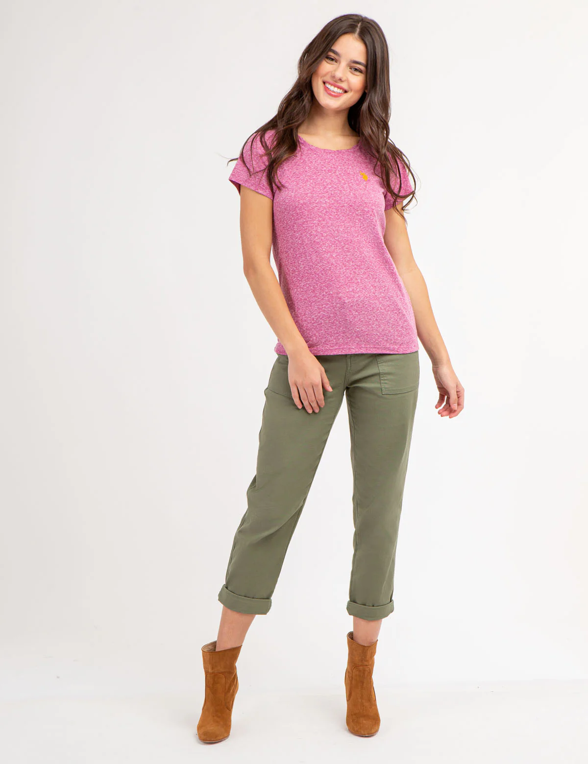 TWIST NECK SNOW YARN T-SHIRT - Image 2