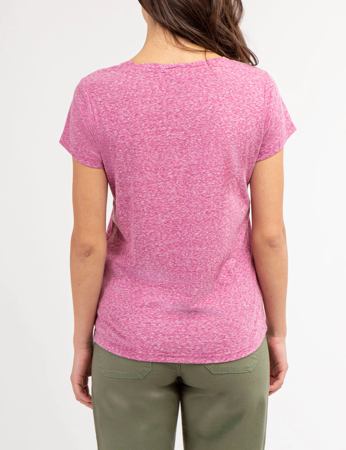 TWIST NECK SNOW YARN T-SHIRT - Image 3