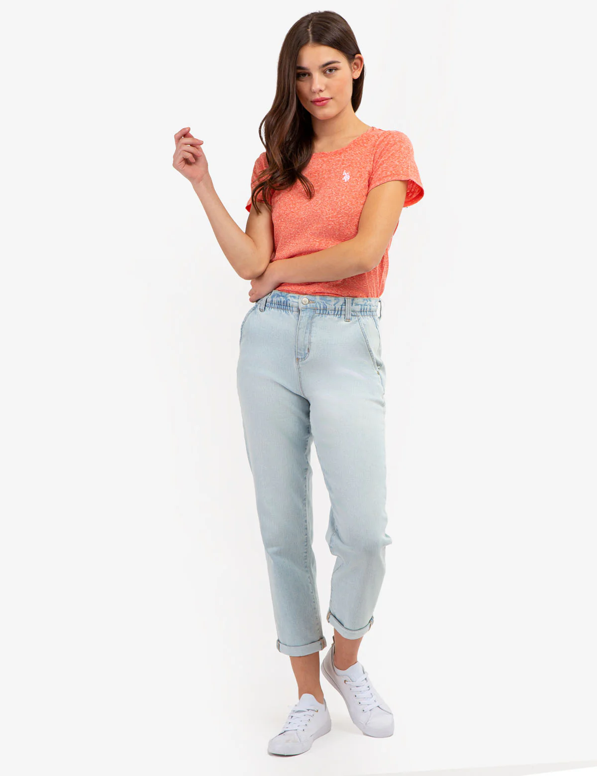 TWIST NECK SNOW YARN T-SHIRT - Image 7