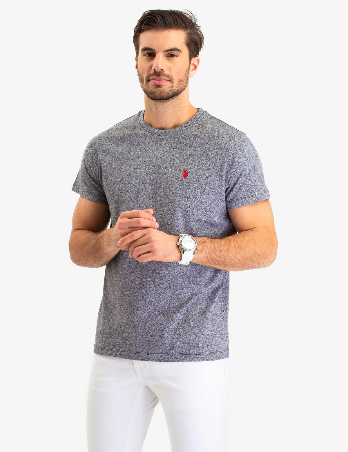 TWISTED YARN CREW NECK T-SHIRT - Image 10