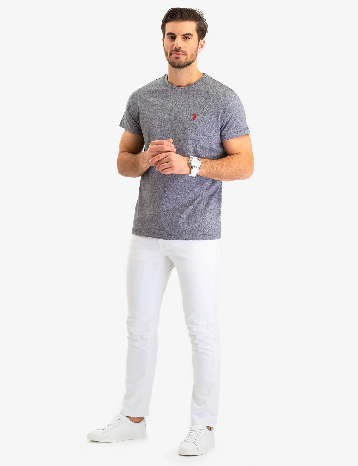 TWISTED YARN CREW NECK T-SHIRT - Image 11
