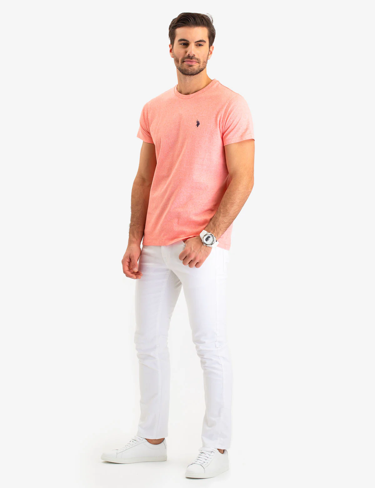 TWISTED YARN CREW NECK T-SHIRT - Image 9
