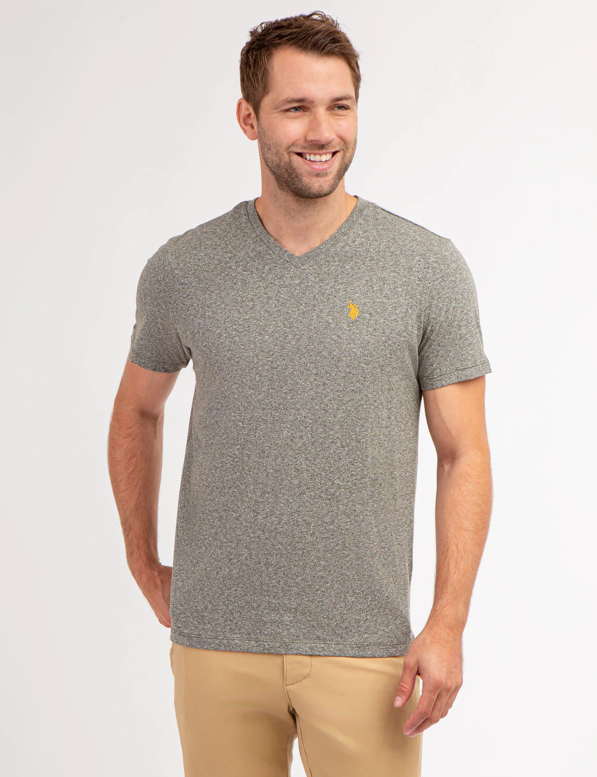 TWISTED YARN V-NECK T-SHIRT - Image 5