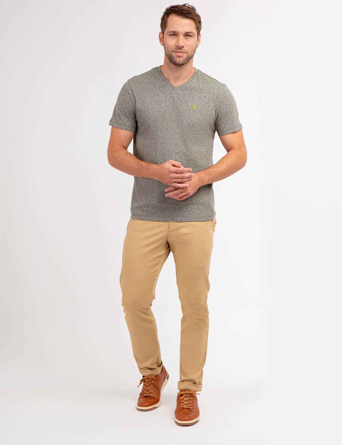 TWISTED YARN V-NECK T-SHIRT - Image 6