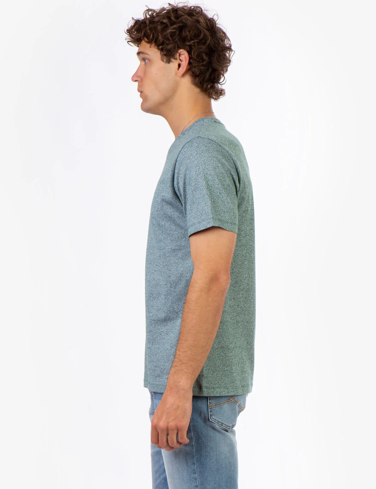 TWISTED YARN V-NECK T-SHIRT - Image 3