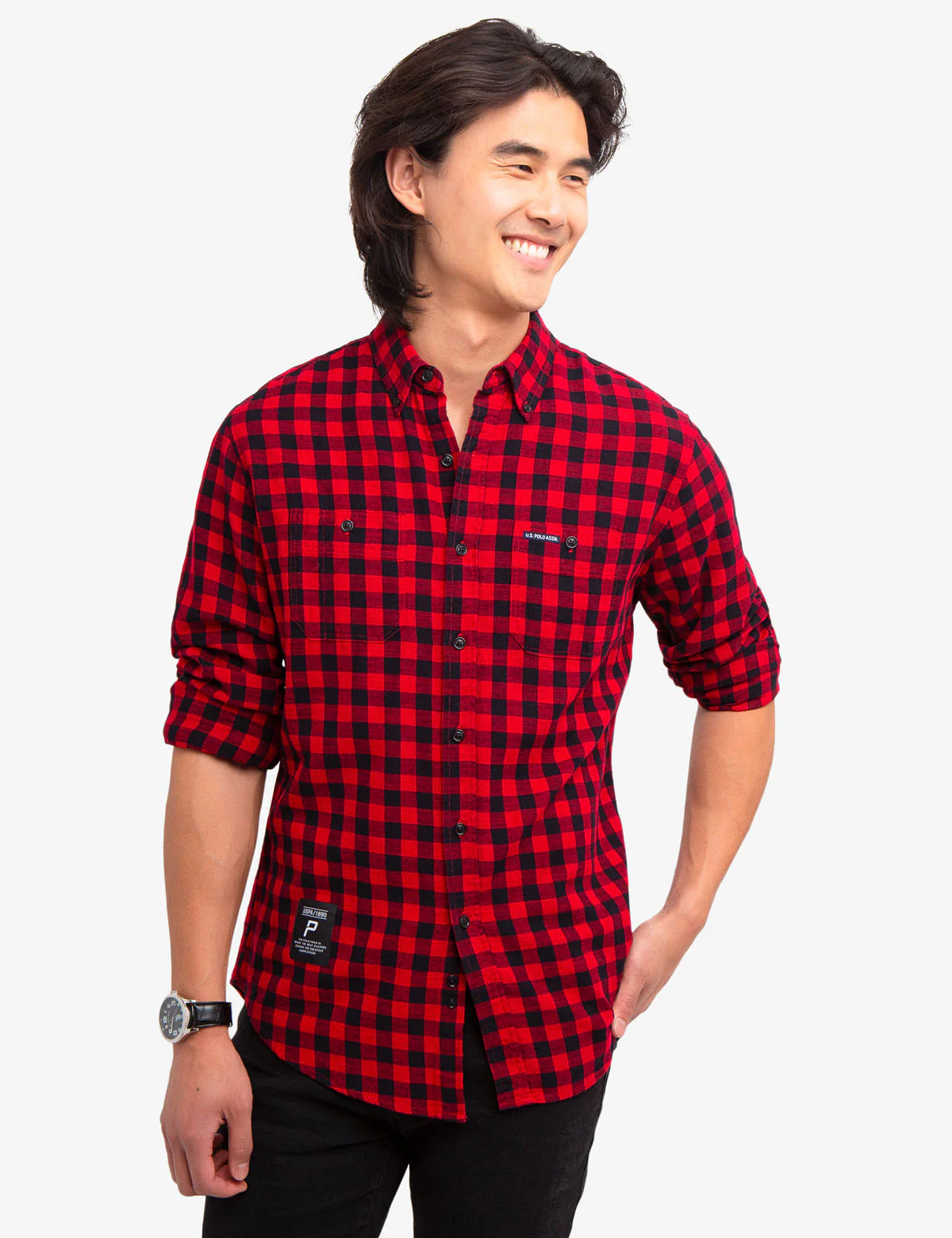TWO POCKET MEDIUM PRINT SHIRT
