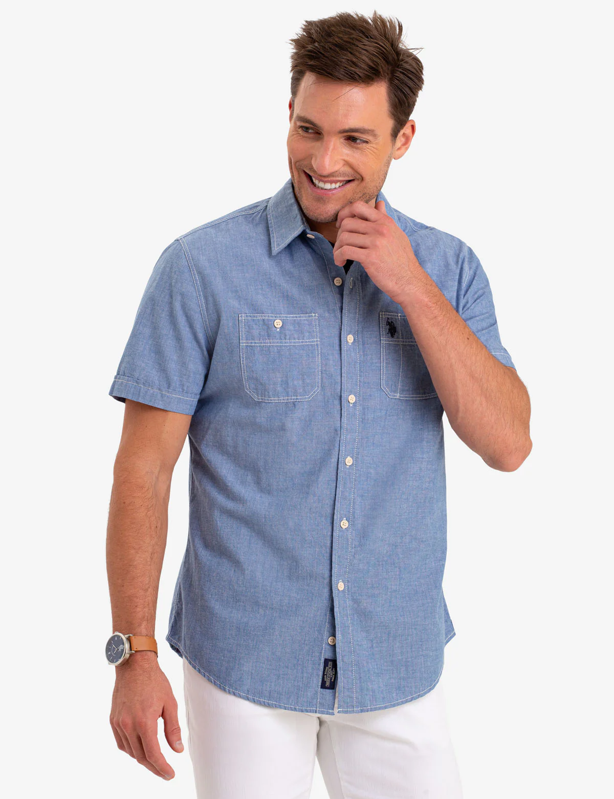 TWO POCKET UTILITY SHORT SLEEVE SHIRT