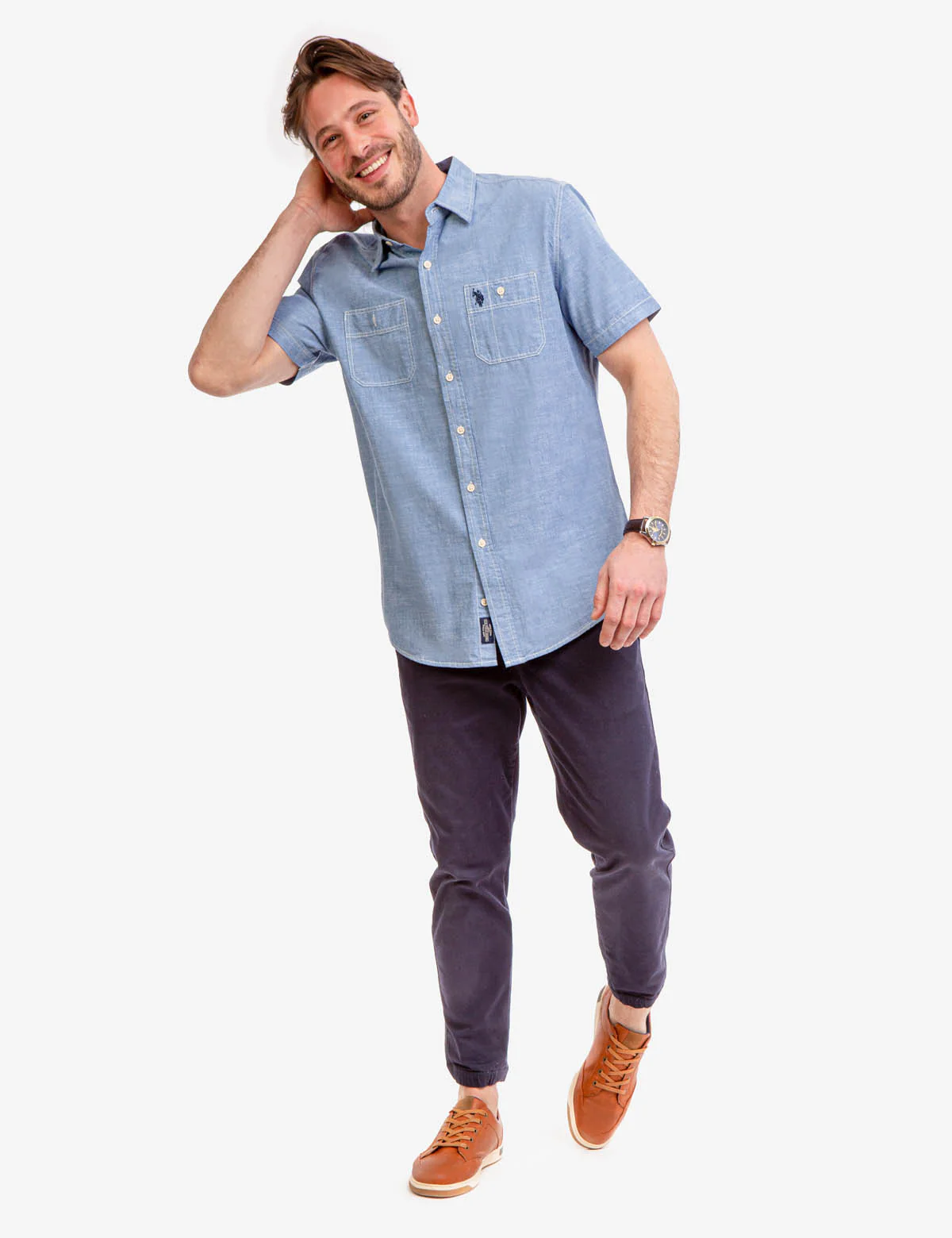 TWO POCKET UTILITY SHORT SLEEVE SHIRT - Image 9