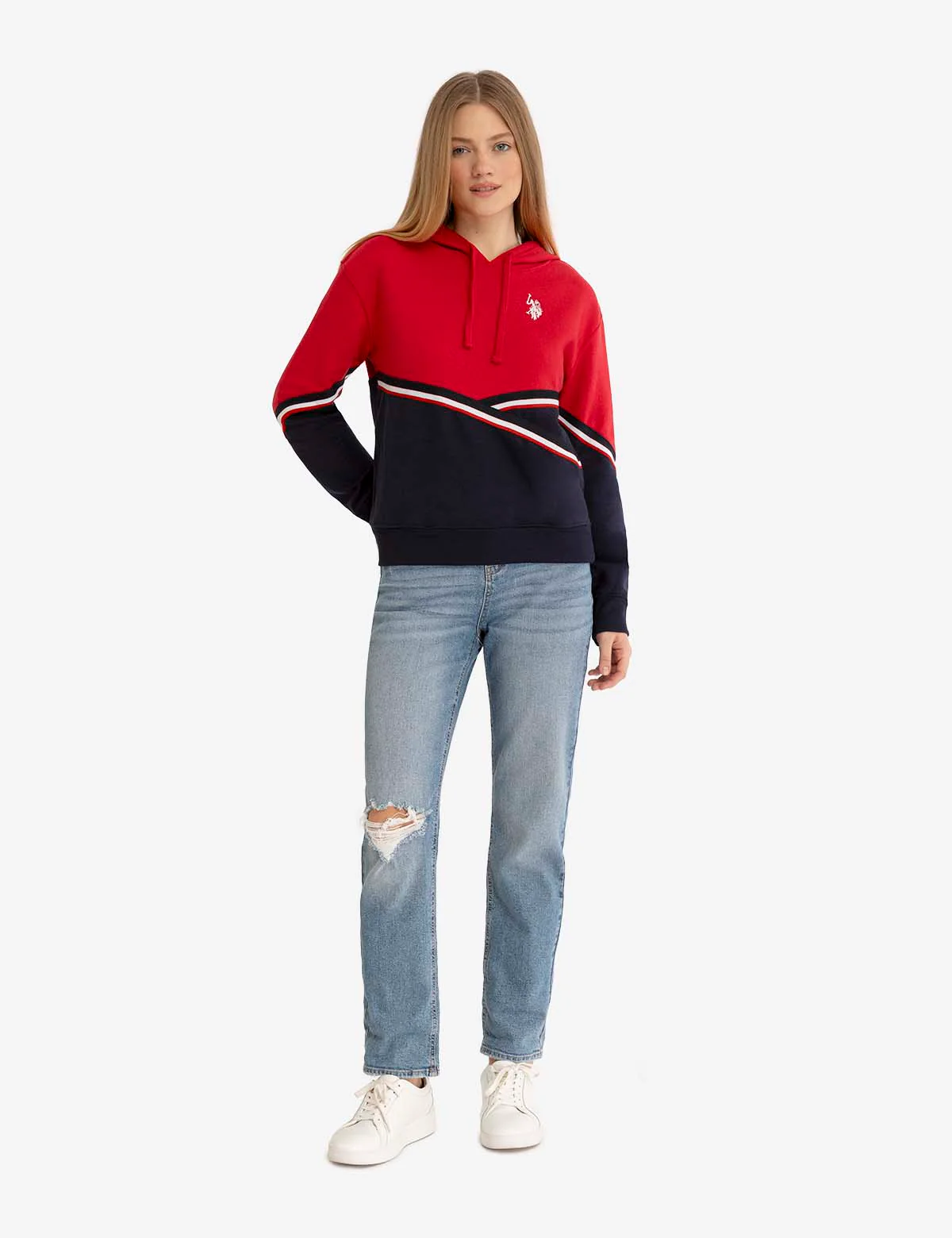 TWO TONE SIGNATURE STRIPE TAPE HOODIE - Image 11