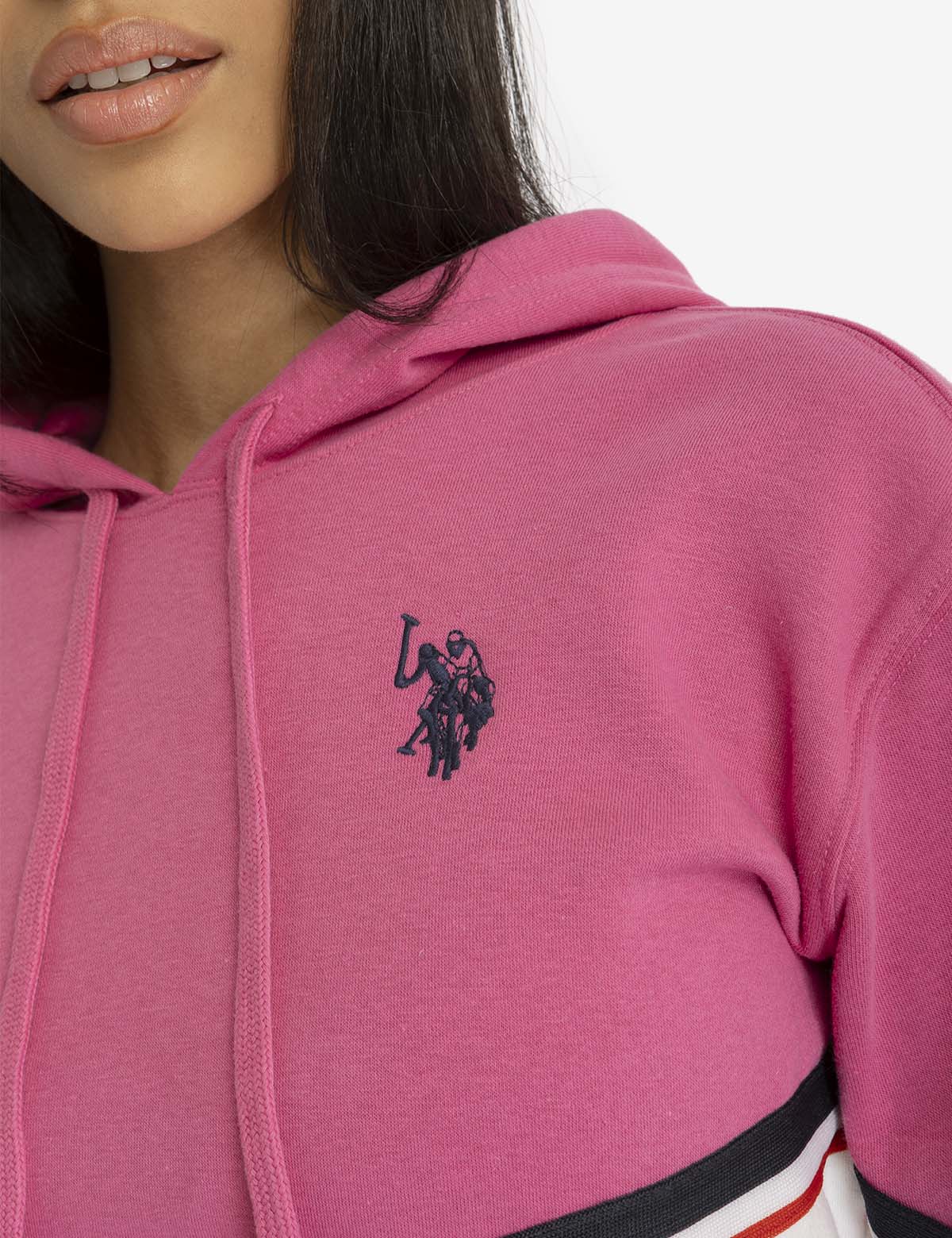 TWO TONE SIGNATURE STRIPE TAPE HOODIE - Image 3
