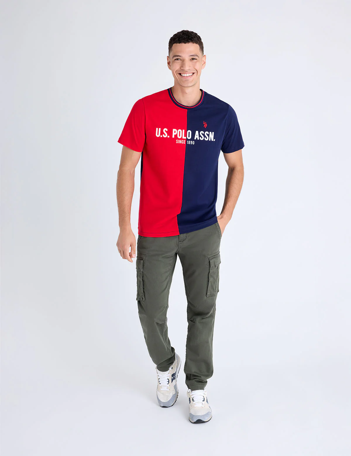 U.S. POLO ASSN COLOR BLOCK JERSEY T-SHIRT - Image 3