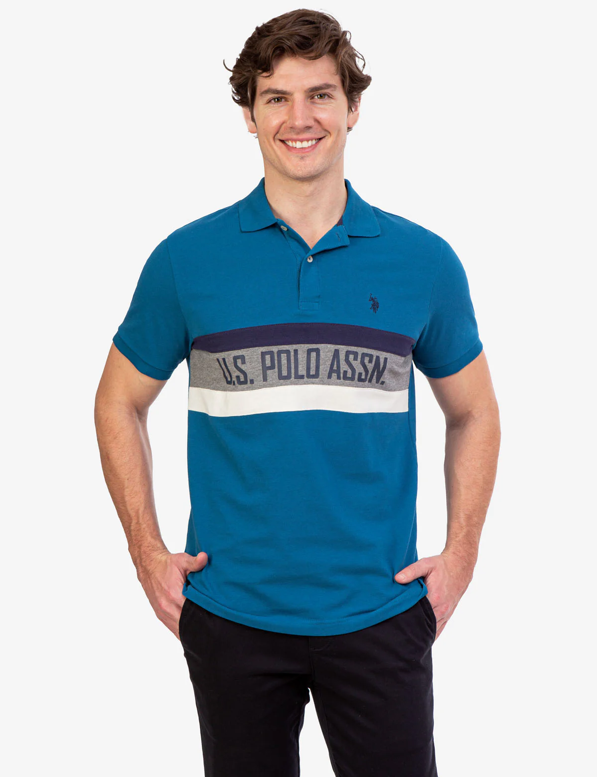 U.S. POLO ASSN. COLORBLOCK POLO SHIRT