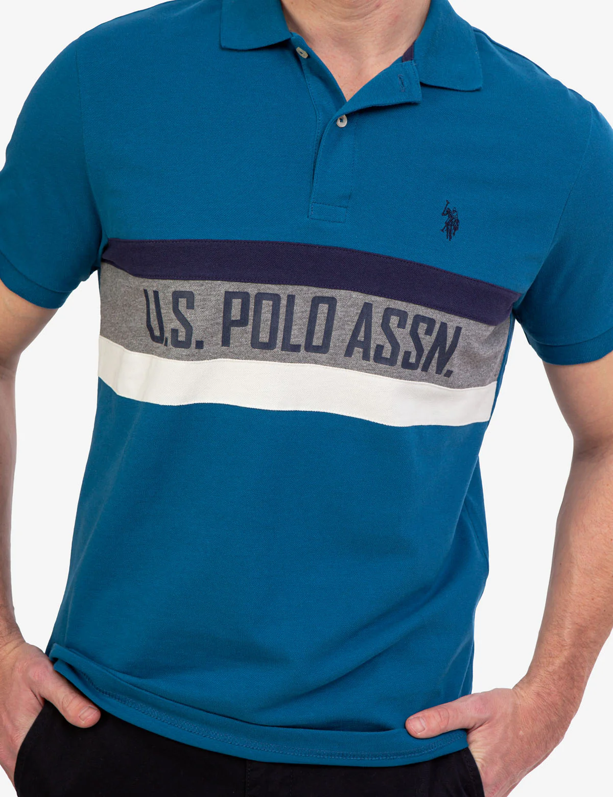 U.S. POLO ASSN. COLORBLOCK POLO SHIRT - Image 5