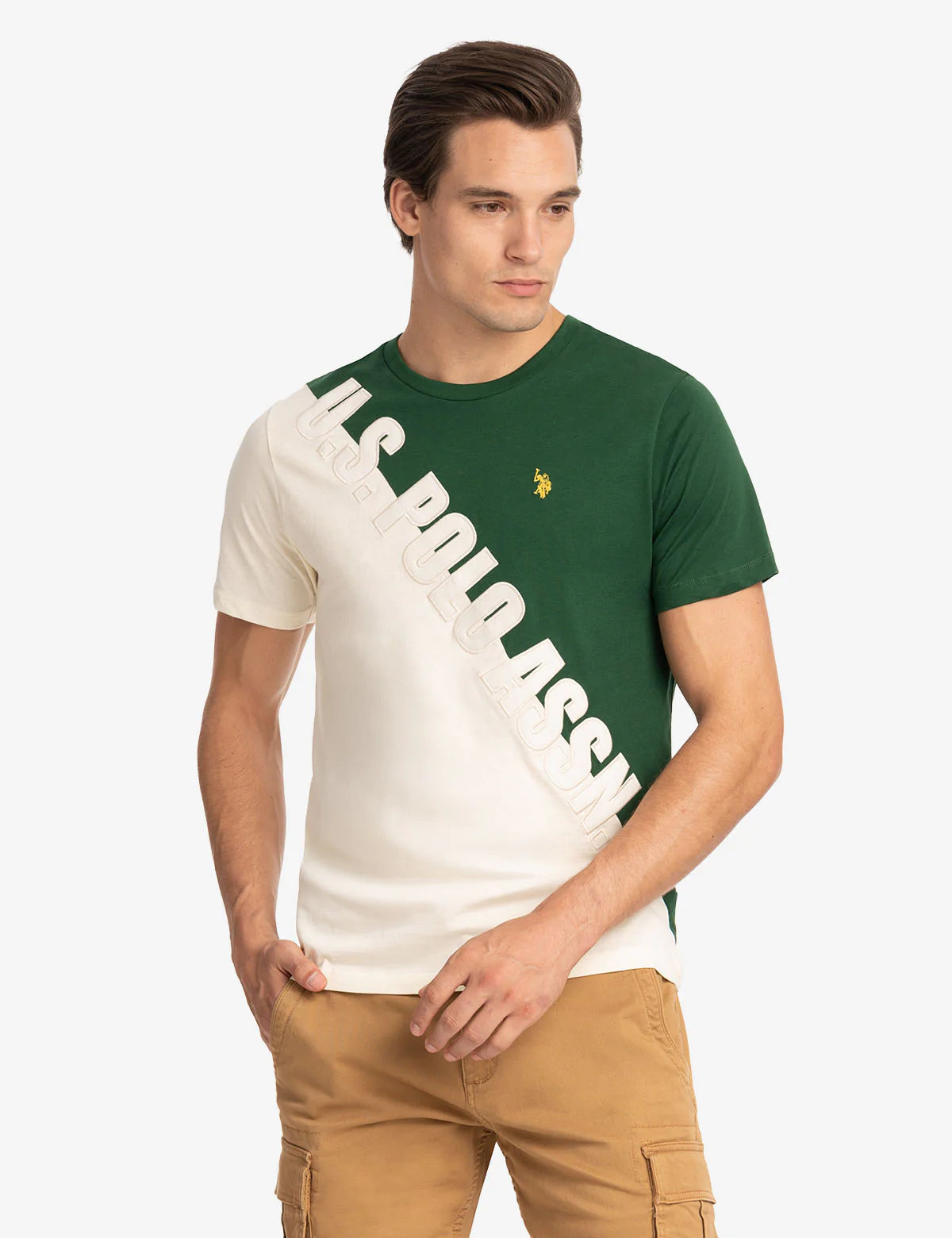 U.S. POLO ASSN. DIAGONAL COLORBLOCK T-SHIRT - Image 4