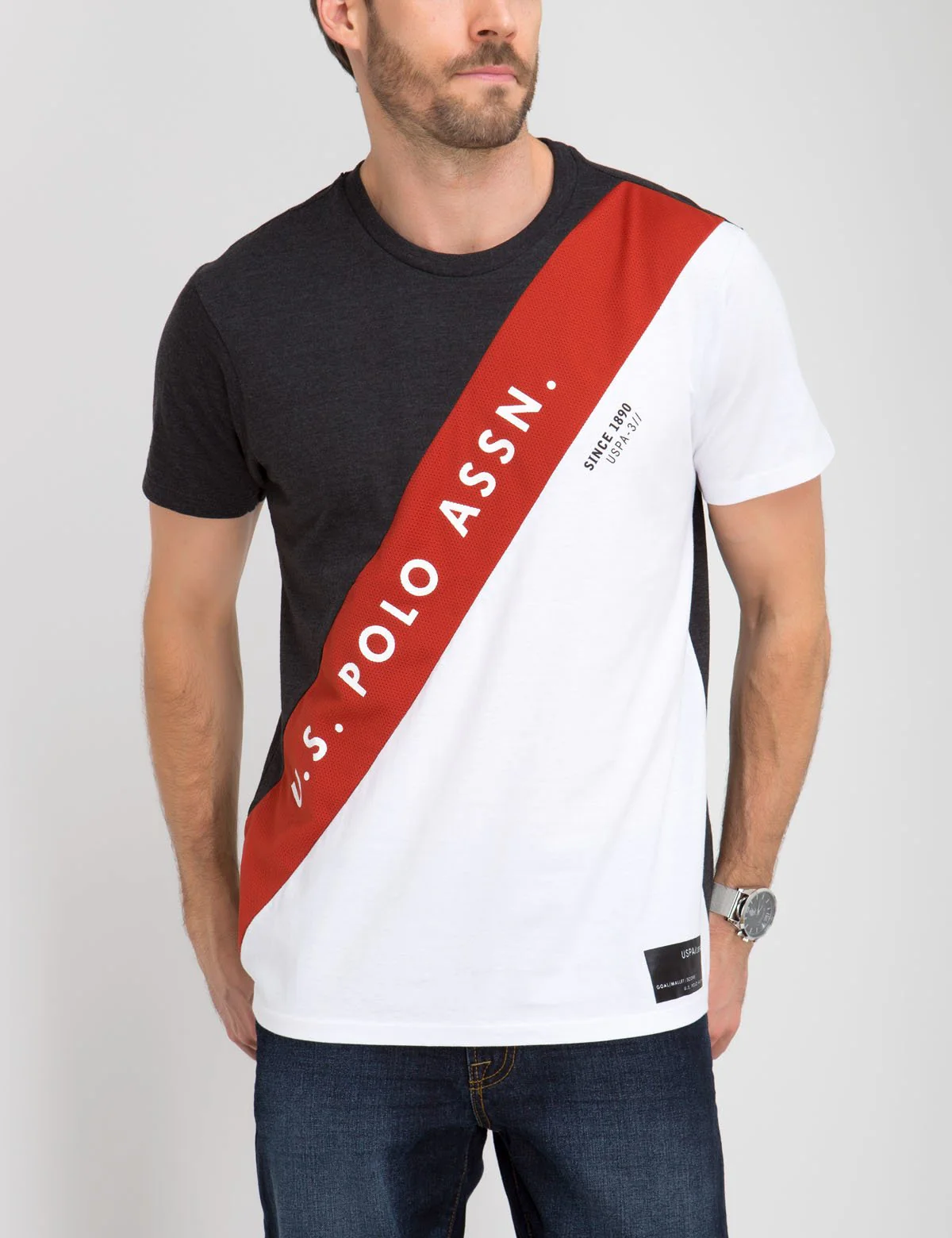 U.S. POLO ASSN. DIAGONAL T-SHIRT