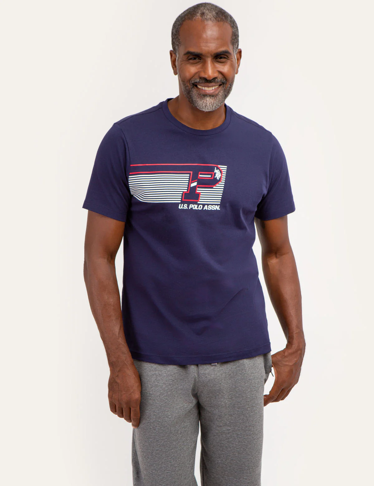U.S. POLO ASSN. FLYING PRINT GRAPHIC T-SHIRT