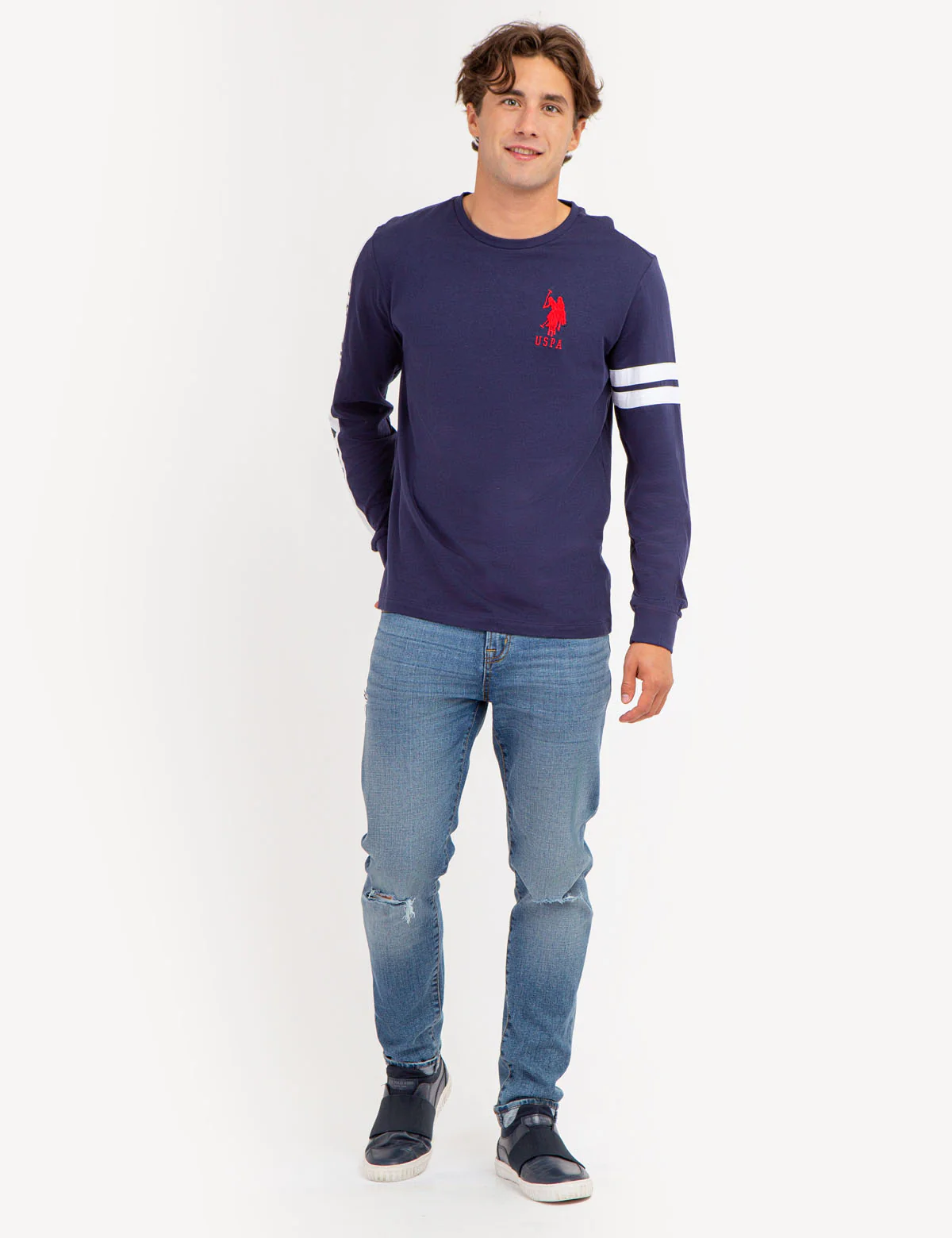 U.S. POLO ASSN. PIECED LONG SLEEVE T-SHIRT - Image 2