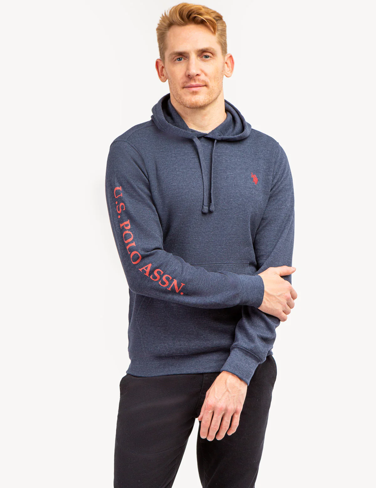 U.S. POLO ASSN. THERMAL PULLOVER HOODIE - Image 4