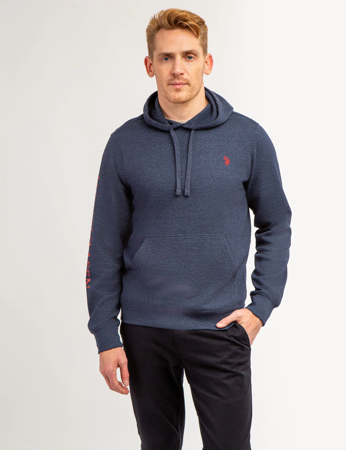 U.S. POLO ASSN. THERMAL PULLOVER HOODIE - Image 5