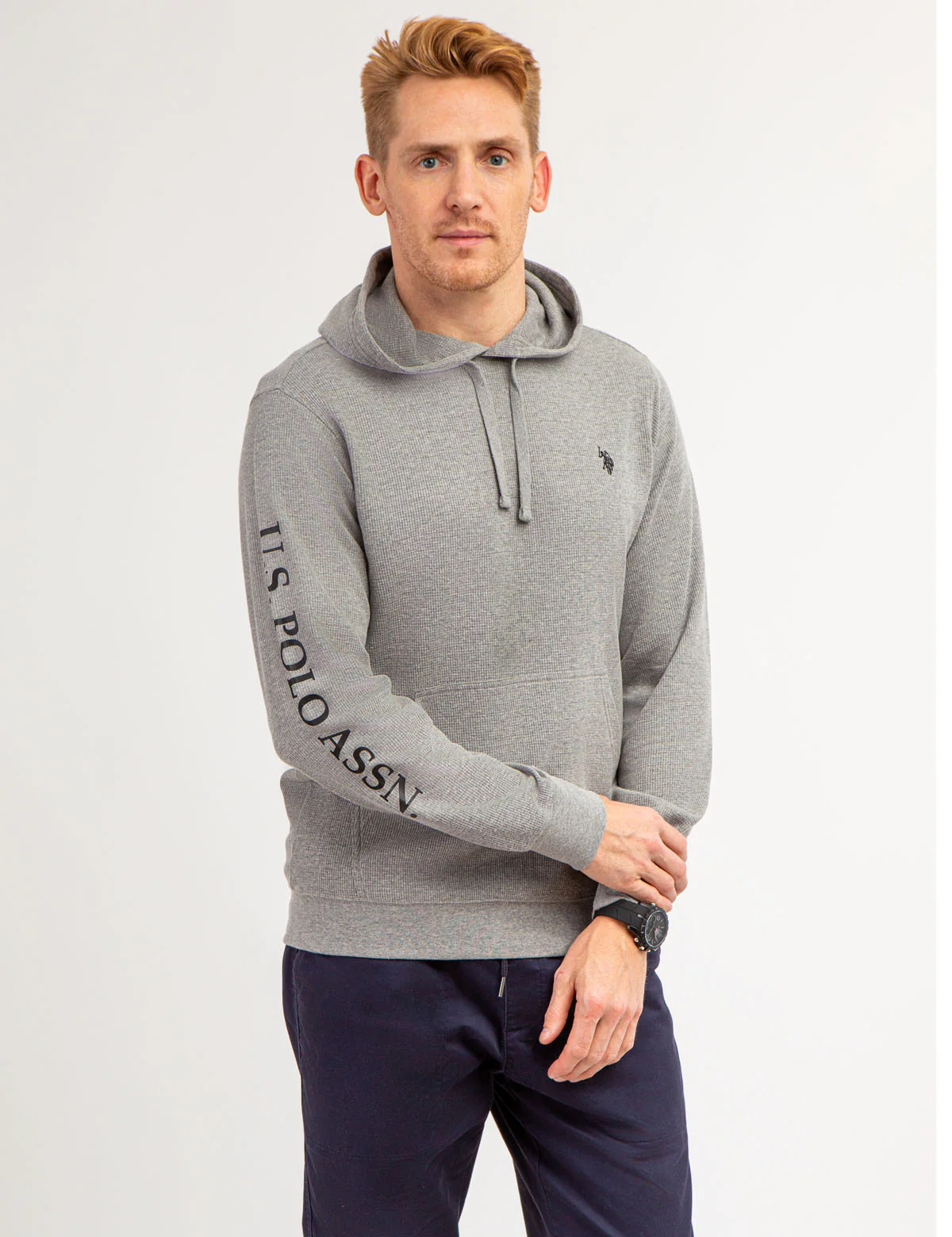 U.S. POLO ASSN. THERMAL PULLOVER HOODIE - Image 8