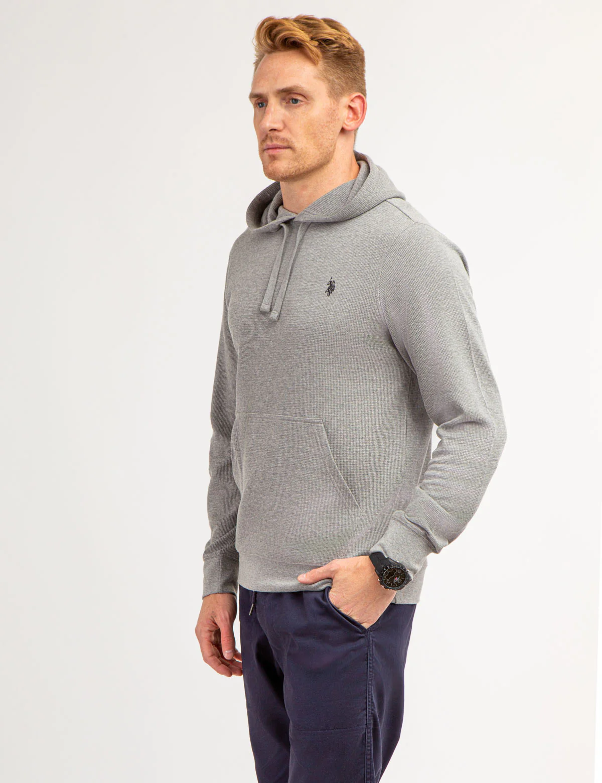 U.S. POLO ASSN. THERMAL PULLOVER HOODIE - Image 9