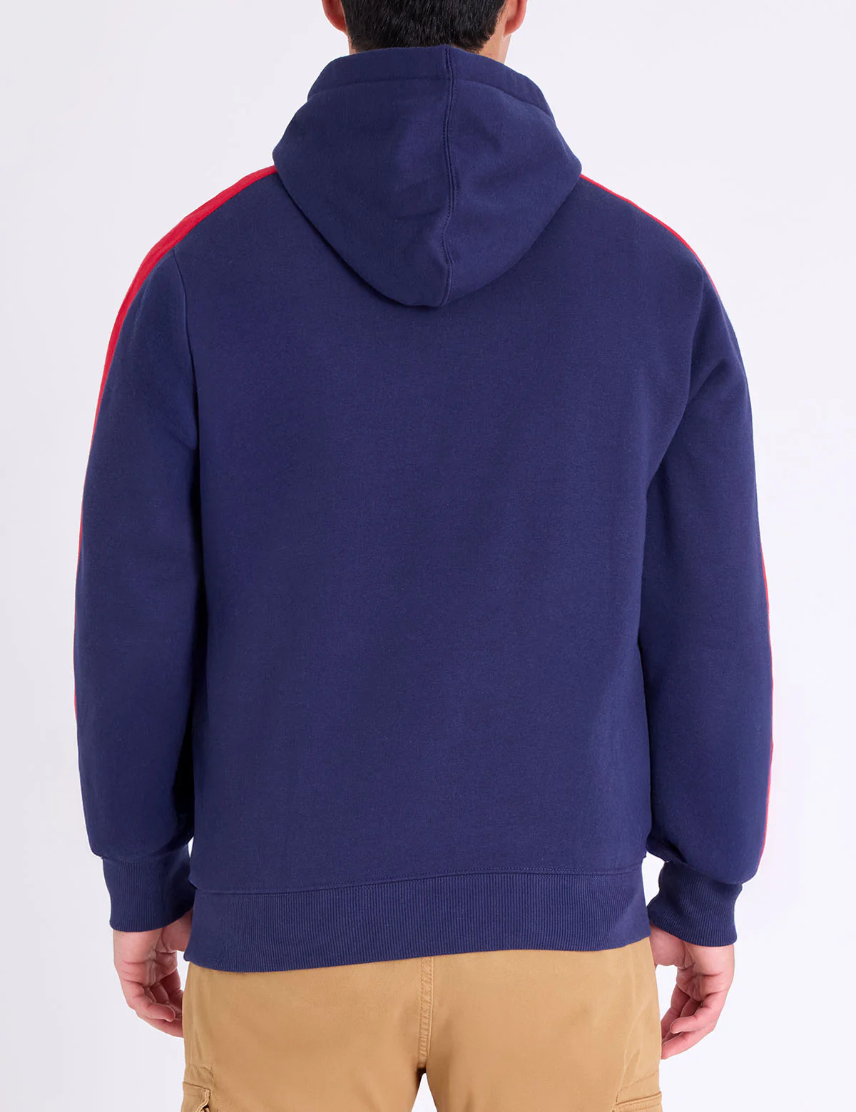 USA APPLIQUE COLOR BLOCK PULLOVER HOODIE - Image 4