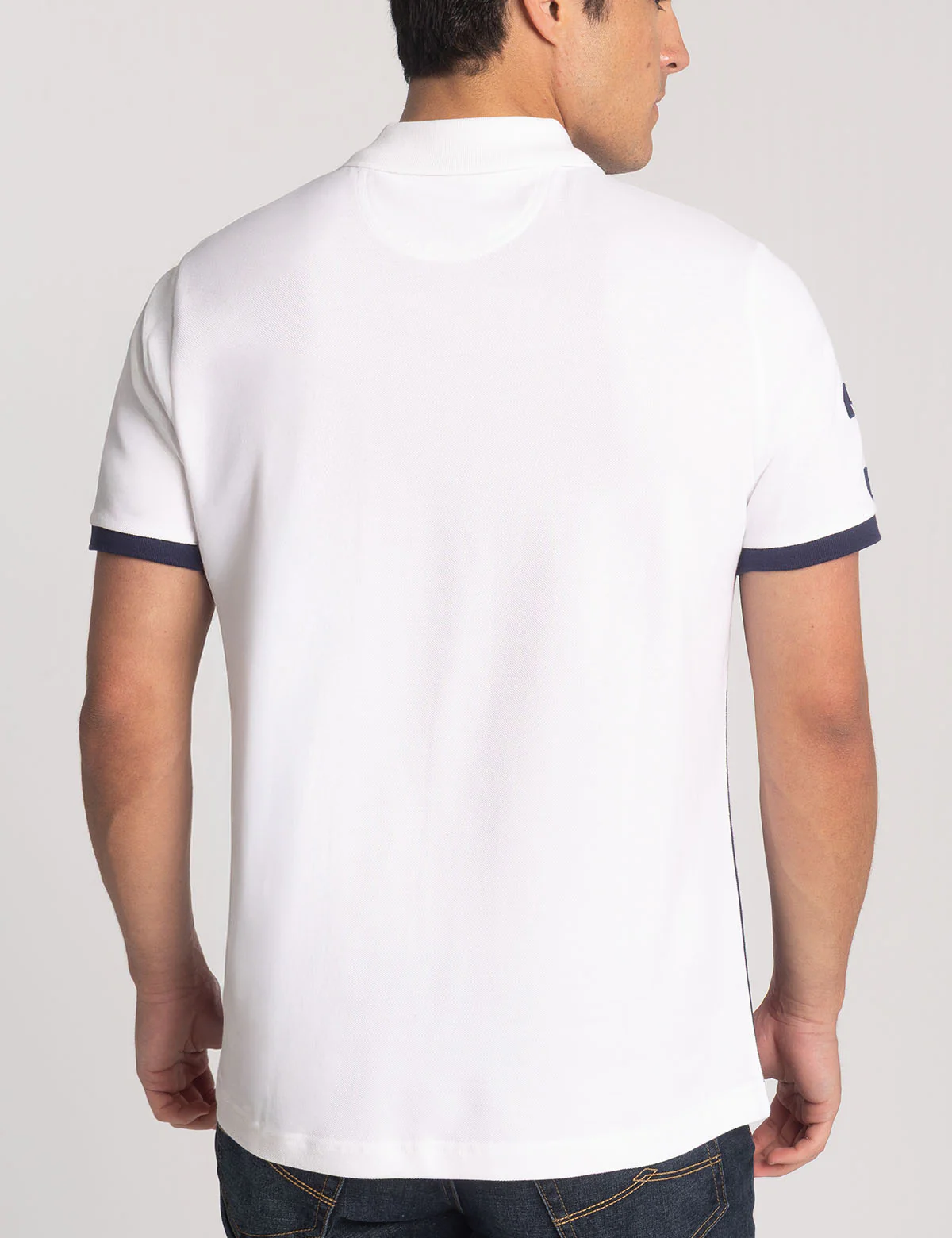 USA COLO BLOCK PIQUE POLO SHIRT - Image 5